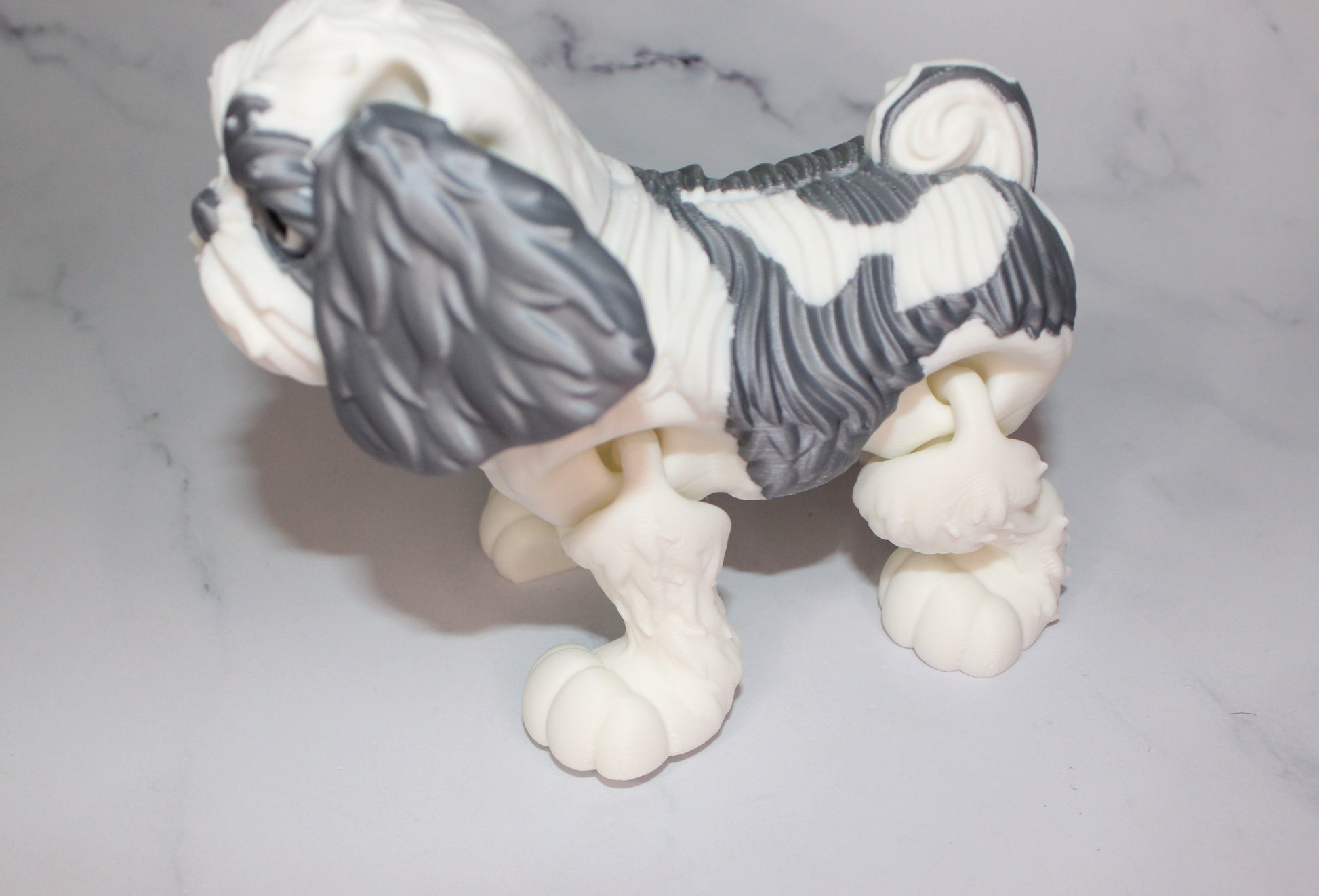Shih Tzu 3D Printed Articulated Figurine - Wonderland 3D Printing 