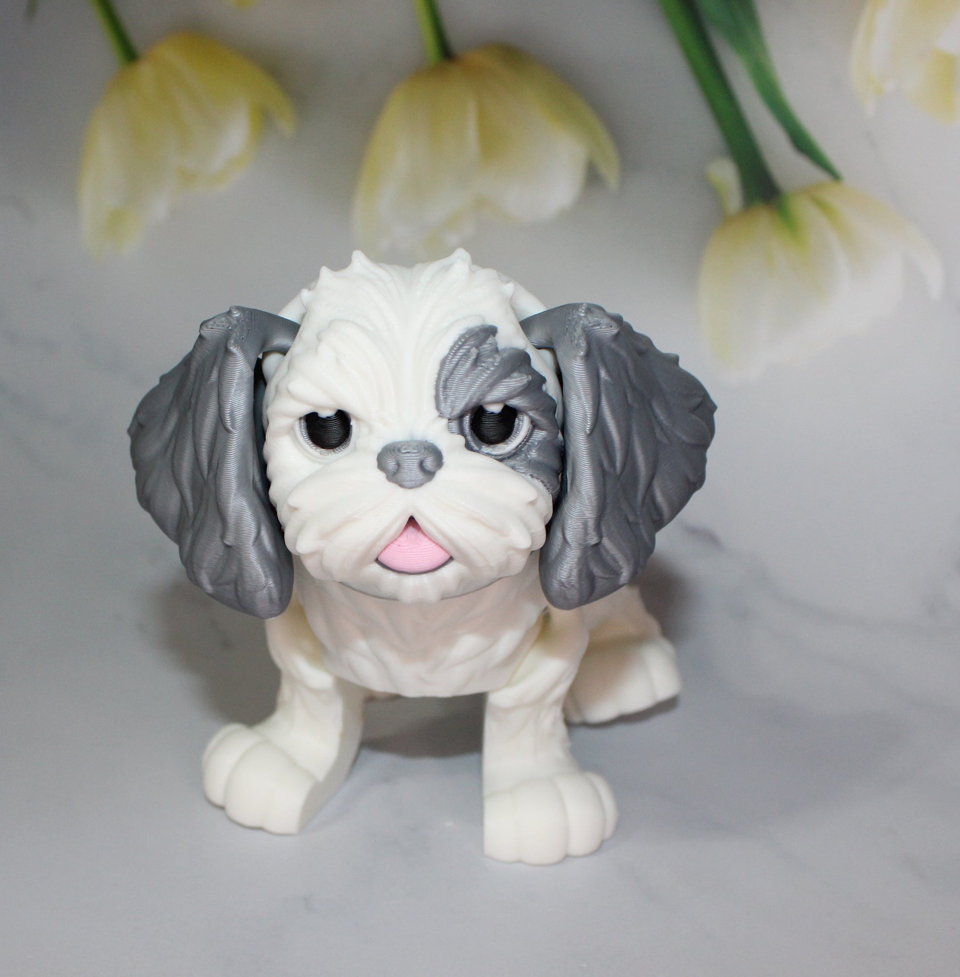 Shih Tzu 3D Printed Articulated Figurine - Wonderland 3D Printing 