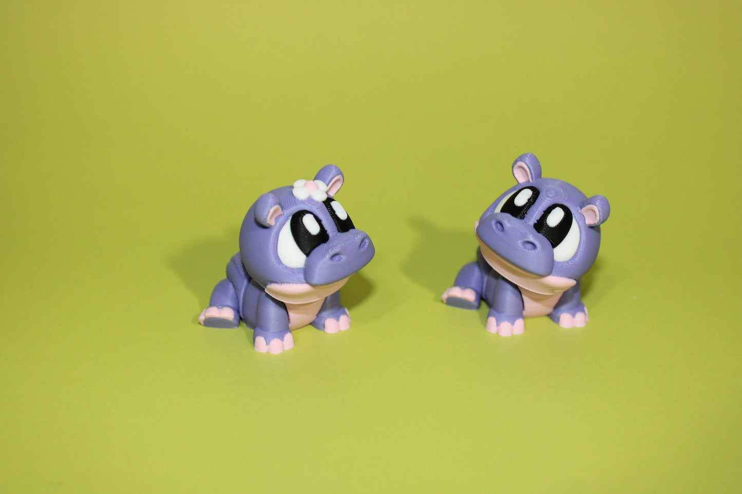 3d printed Flexi Hippos both included-1.75" tall - Wonderland 3D Printing 