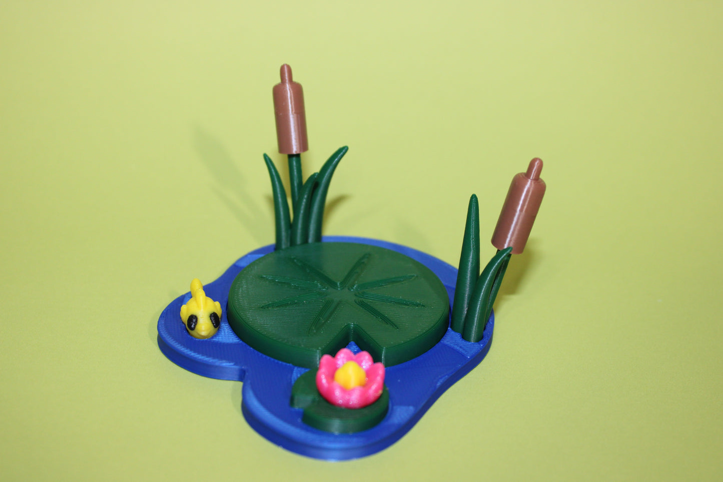 3d printed Duck with Pond Diorama - Wonderland 3D Printing 