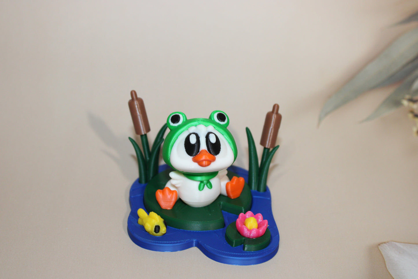 3d printed Duck with Pond Diorama - Wonderland 3D Printing 