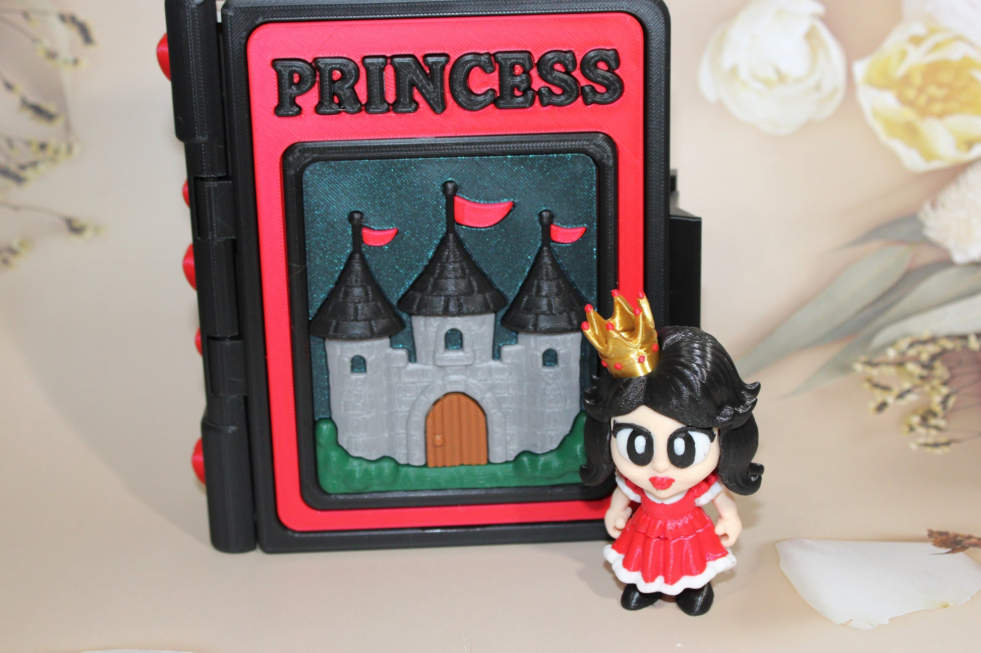 Princess Book Container- Everything Included!! - Wonderland 3D Printing 