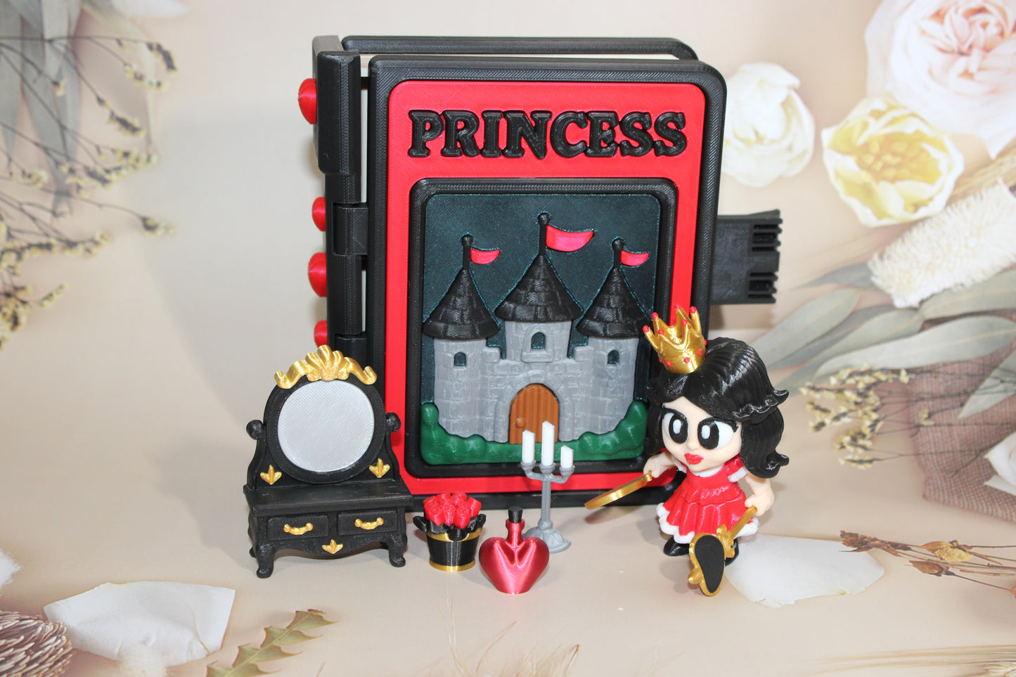 Princess Book Container- Everything Included!! - Wonderland 3D Printing 