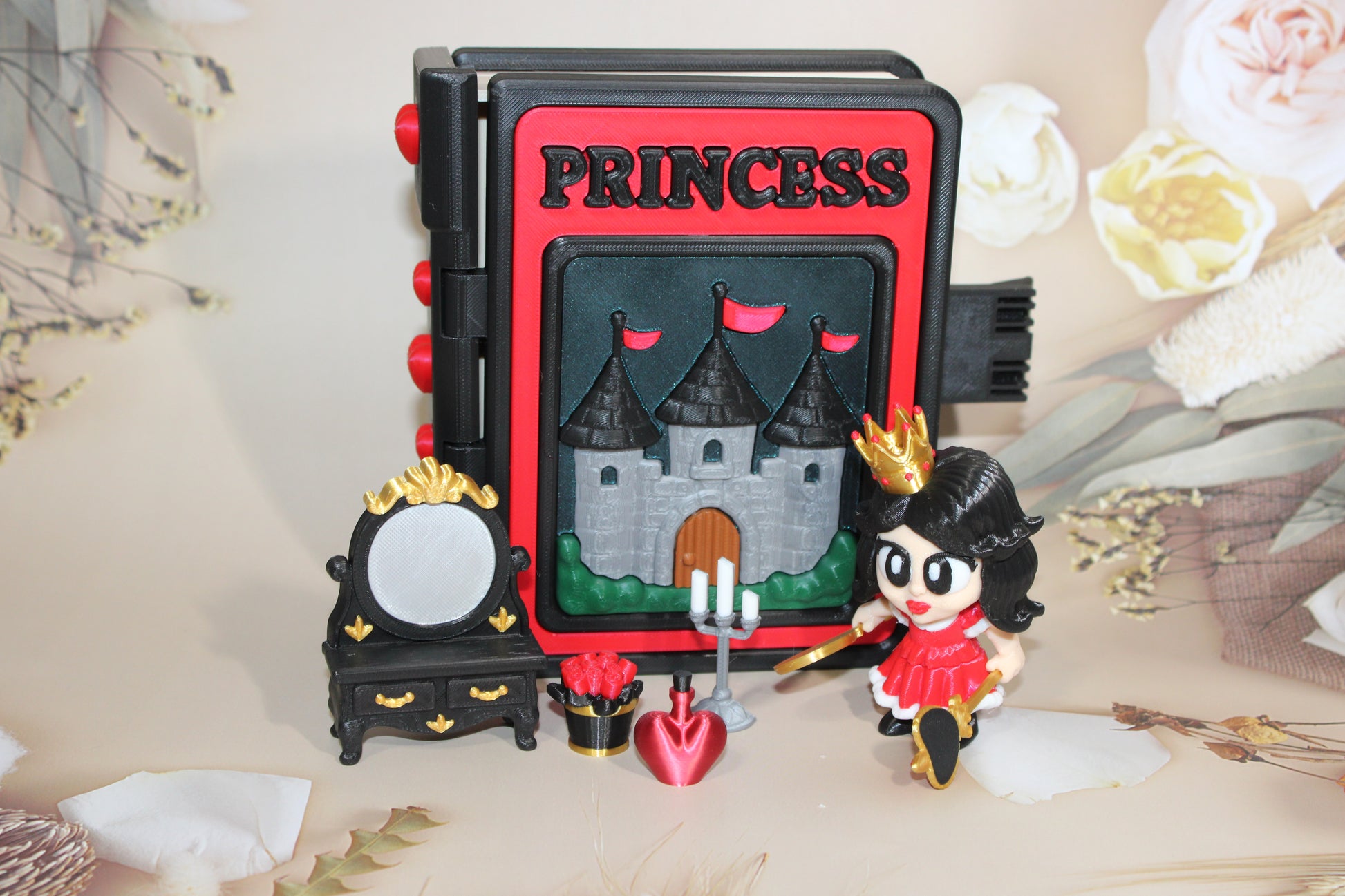 Princess Book Container- Everything Included!! - Wonderland 3D Printing 