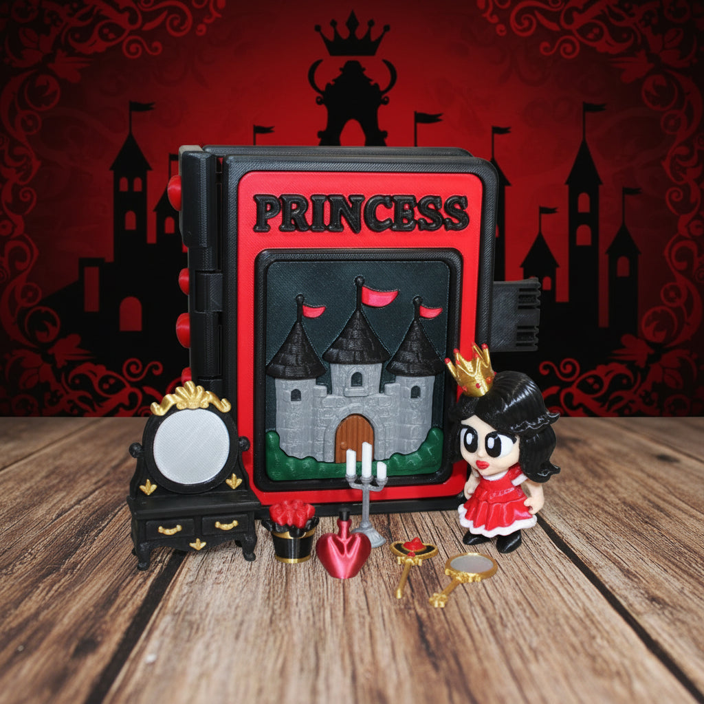 Princess Book Container- Everything Included!! - Wonderland 3D Printing 