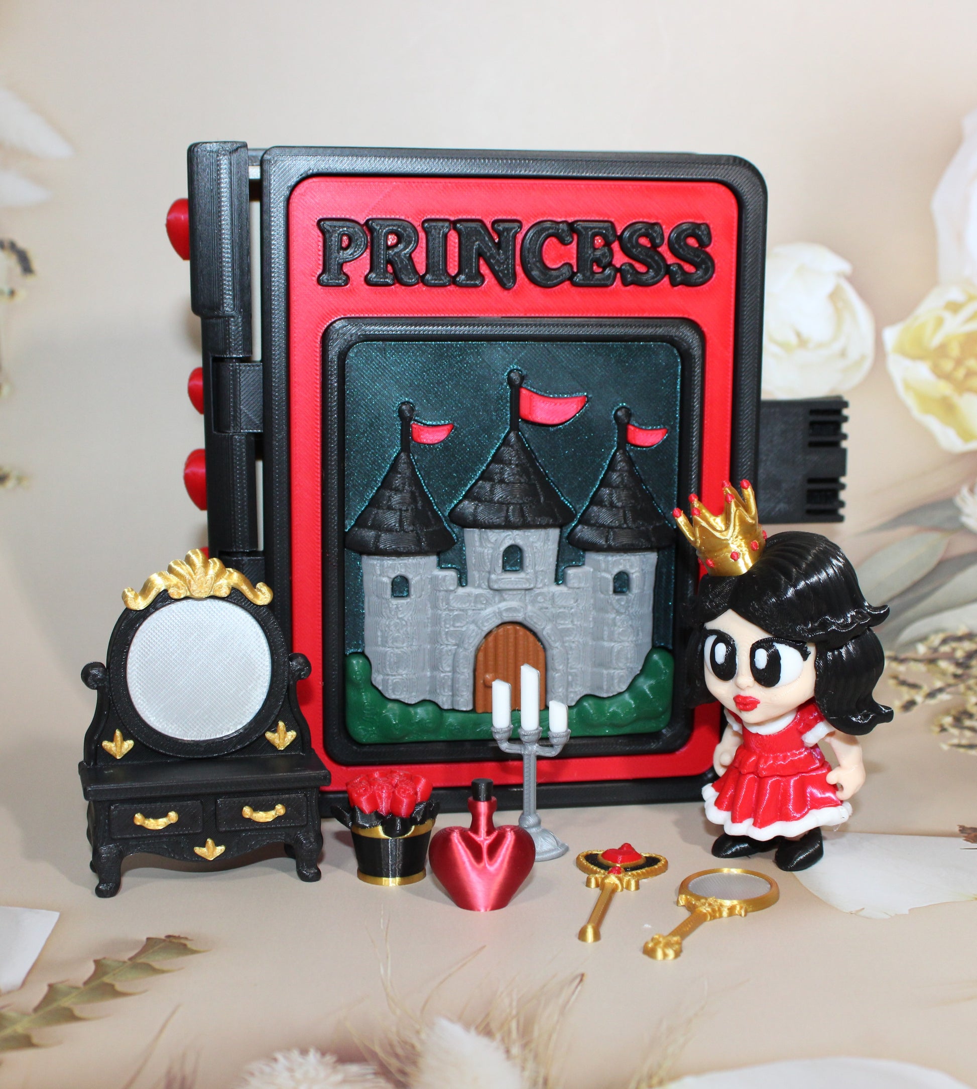 Princess Book Container- Everything Included!! - Wonderland 3D Printing 