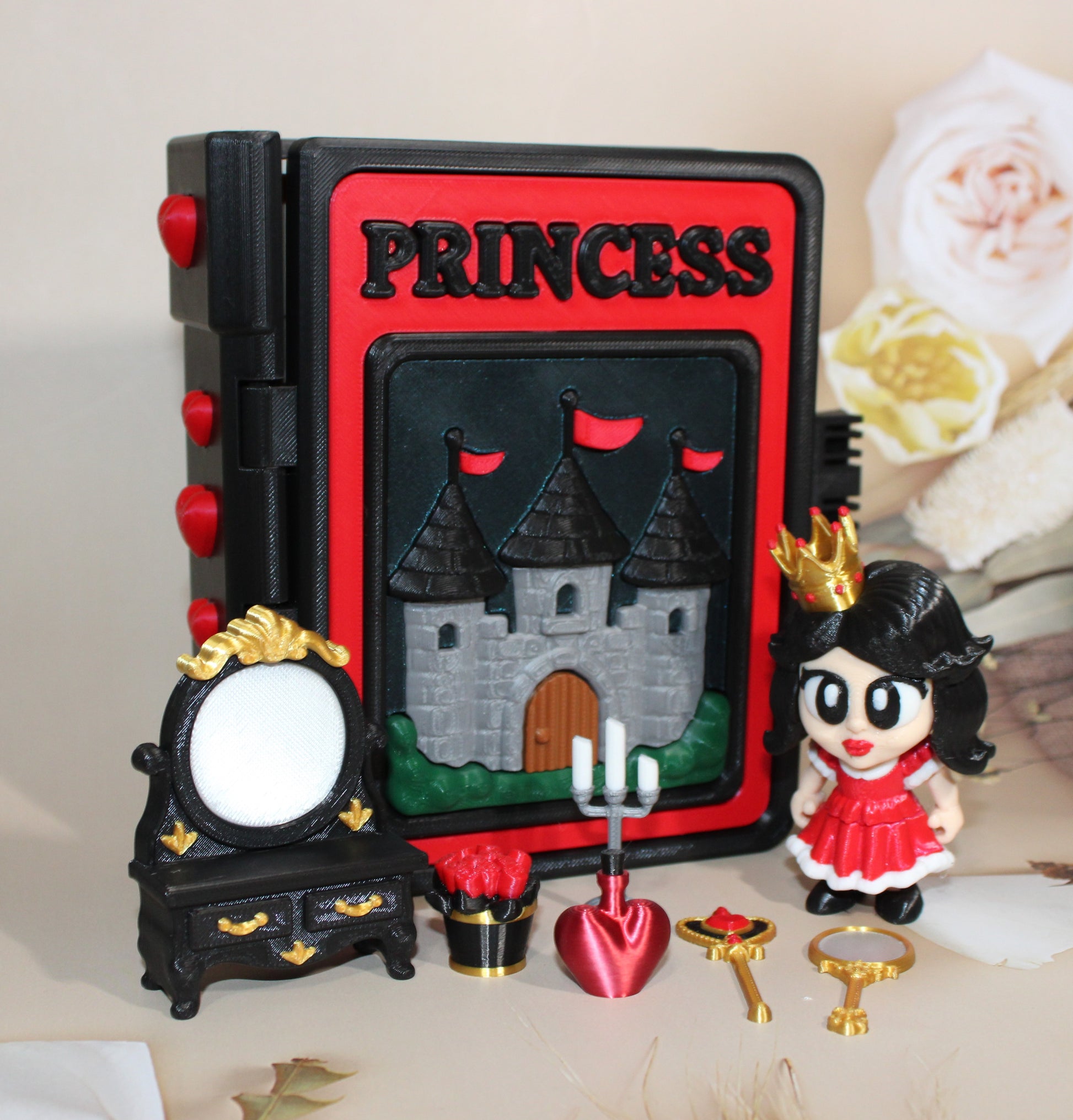 Princess Book Container- Everything Included!! - Wonderland 3D Printing 