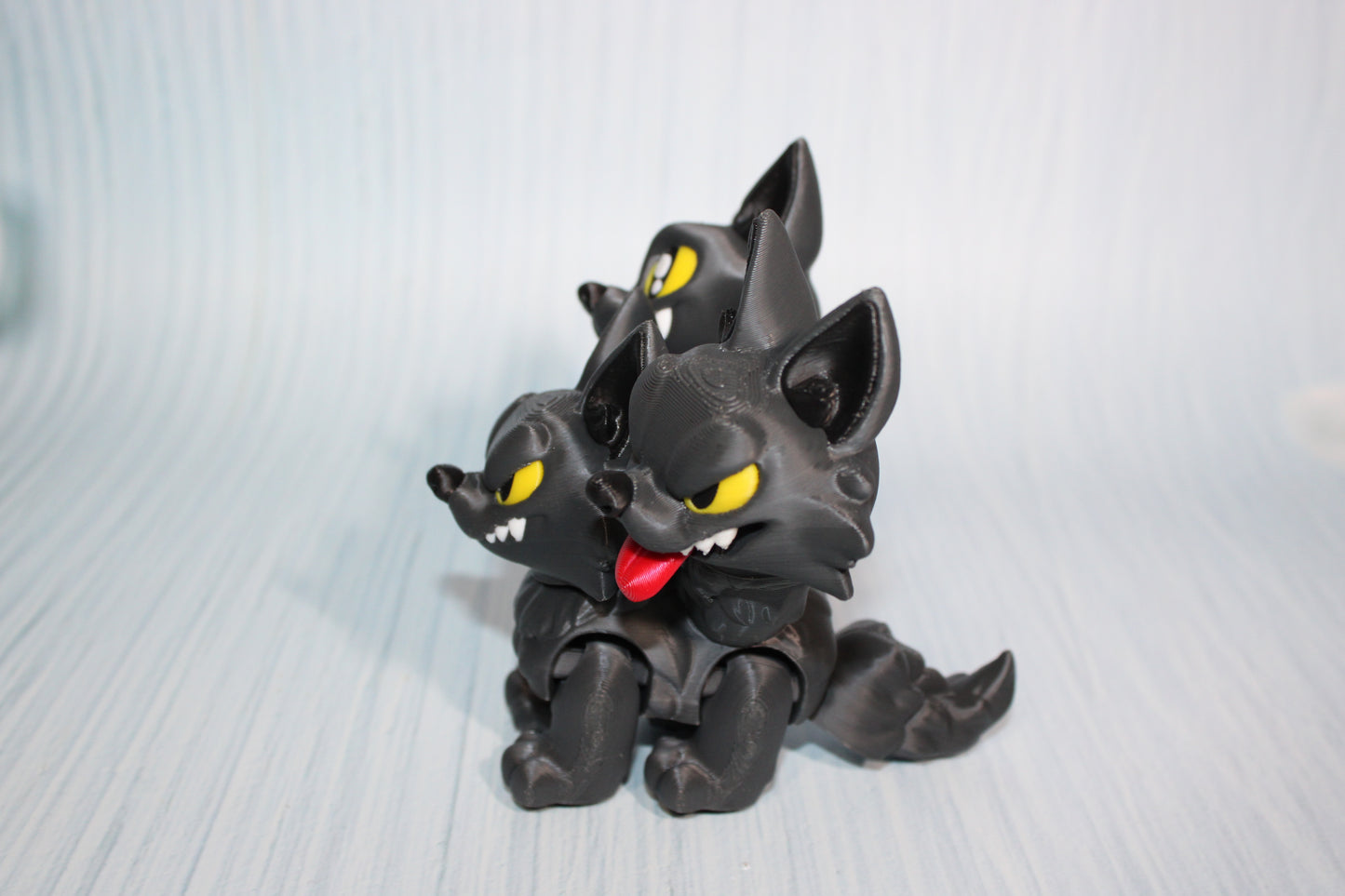 3D Printed Cerberus Dog-4" x 4" tall - Wonderland 3D Printing 