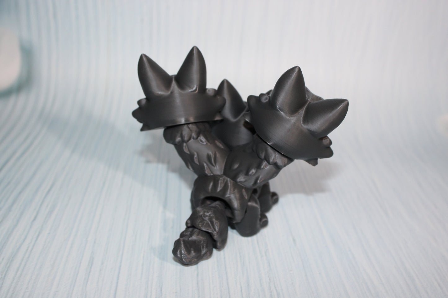 3D Printed Cerberus Dog-4" x 4" tall - Wonderland 3D Printing 