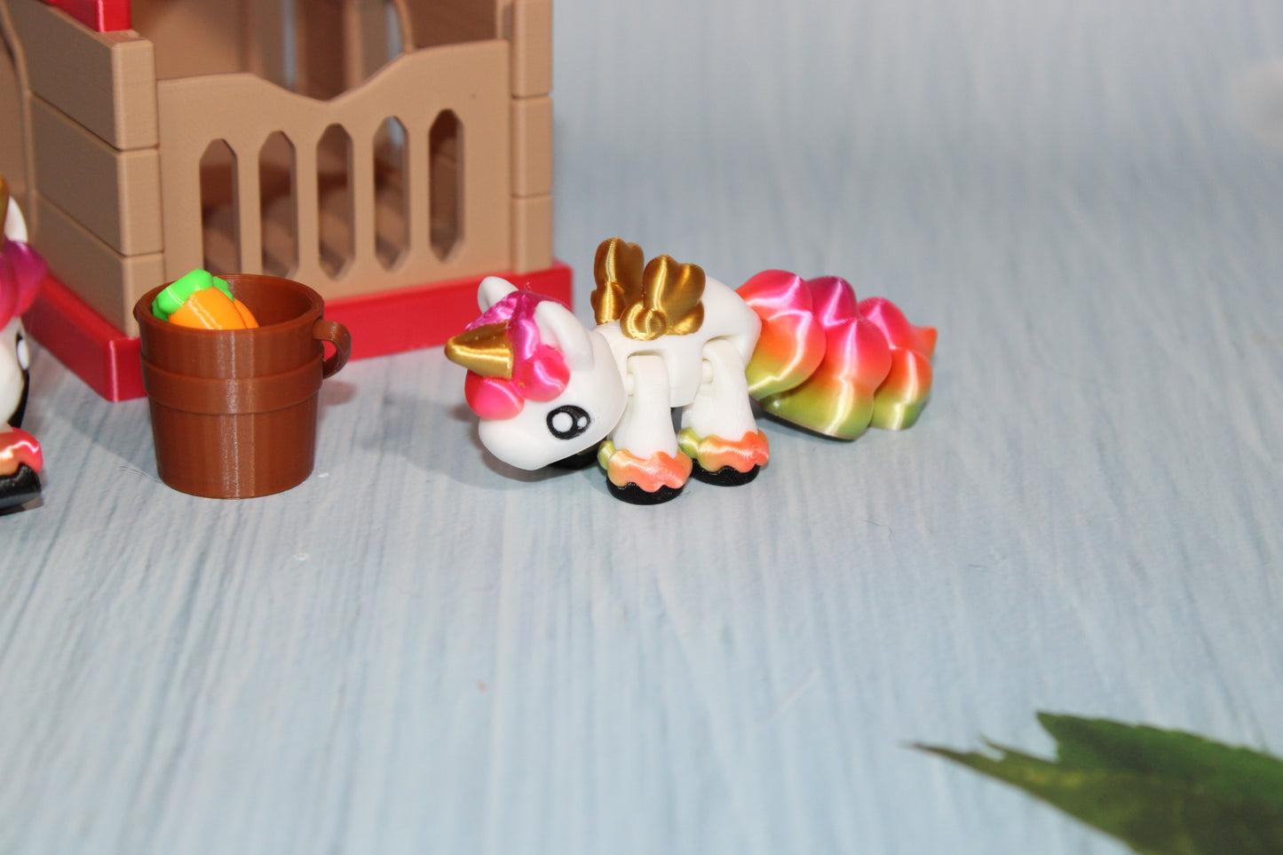 Unicorn Pony with Stable - 3D Printed - Wonderland 3D Printing 