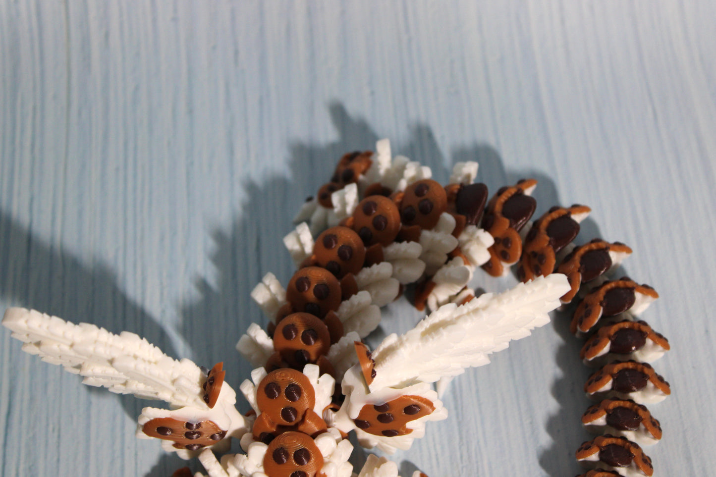 Chocolate Chip Cookie Dragon or Baby Dragon 3D Printed Articulated - Wonderland 3D Printing 