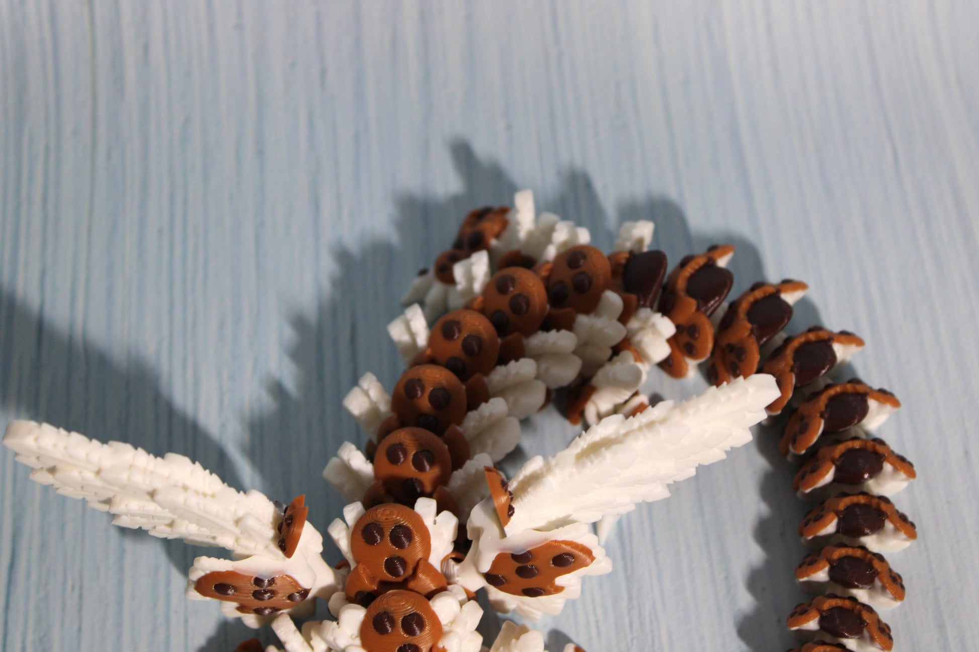 Chocolate Chip Cookie Dragon or Baby Dragon 3D Printed Articulated - Wonderland 3D Printing 