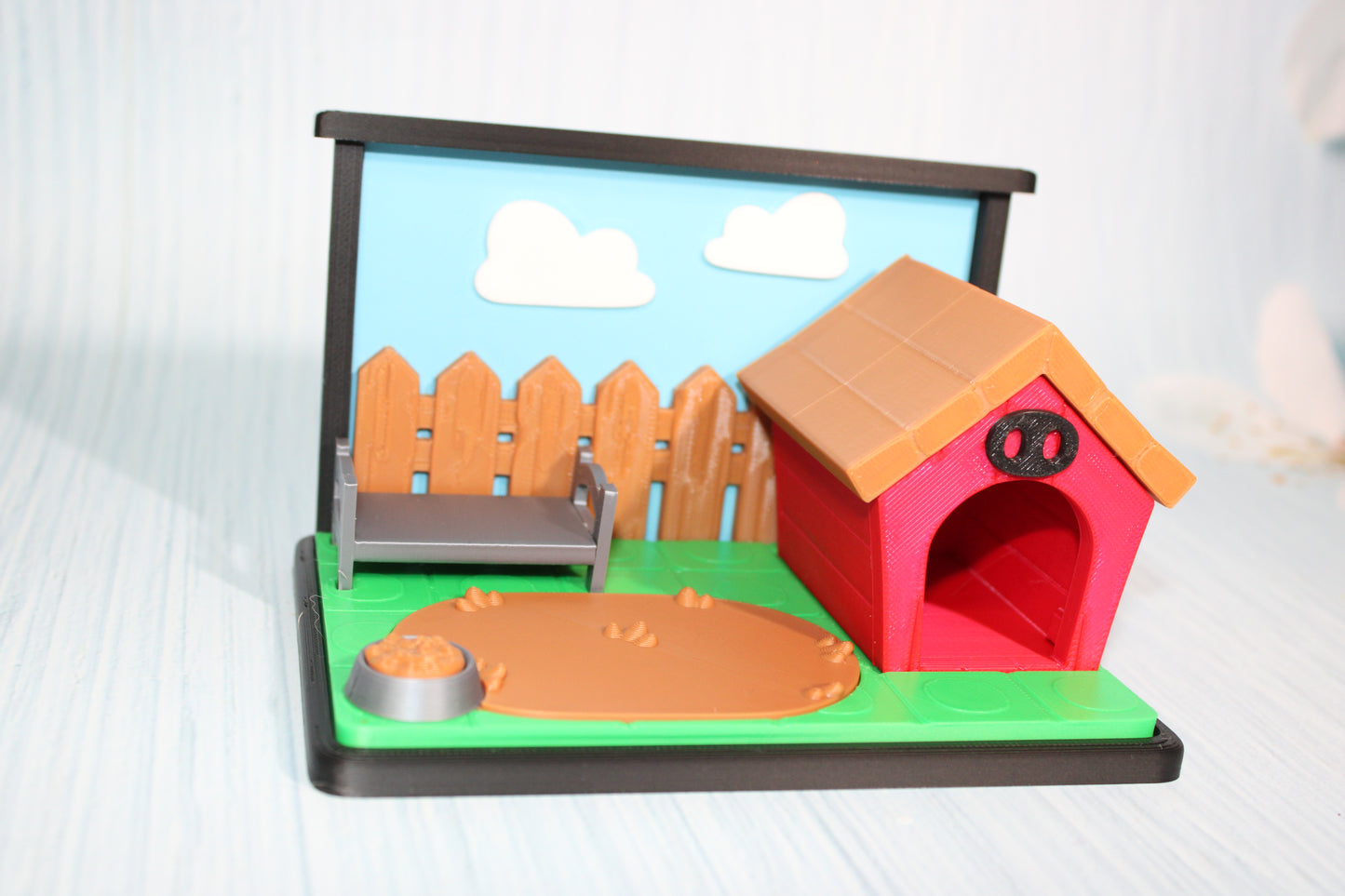 Flexi Piggy Playset -3D Printed Flexi Fidget- Comes with 4 Farm animals - Wonderland 3D Printing 
