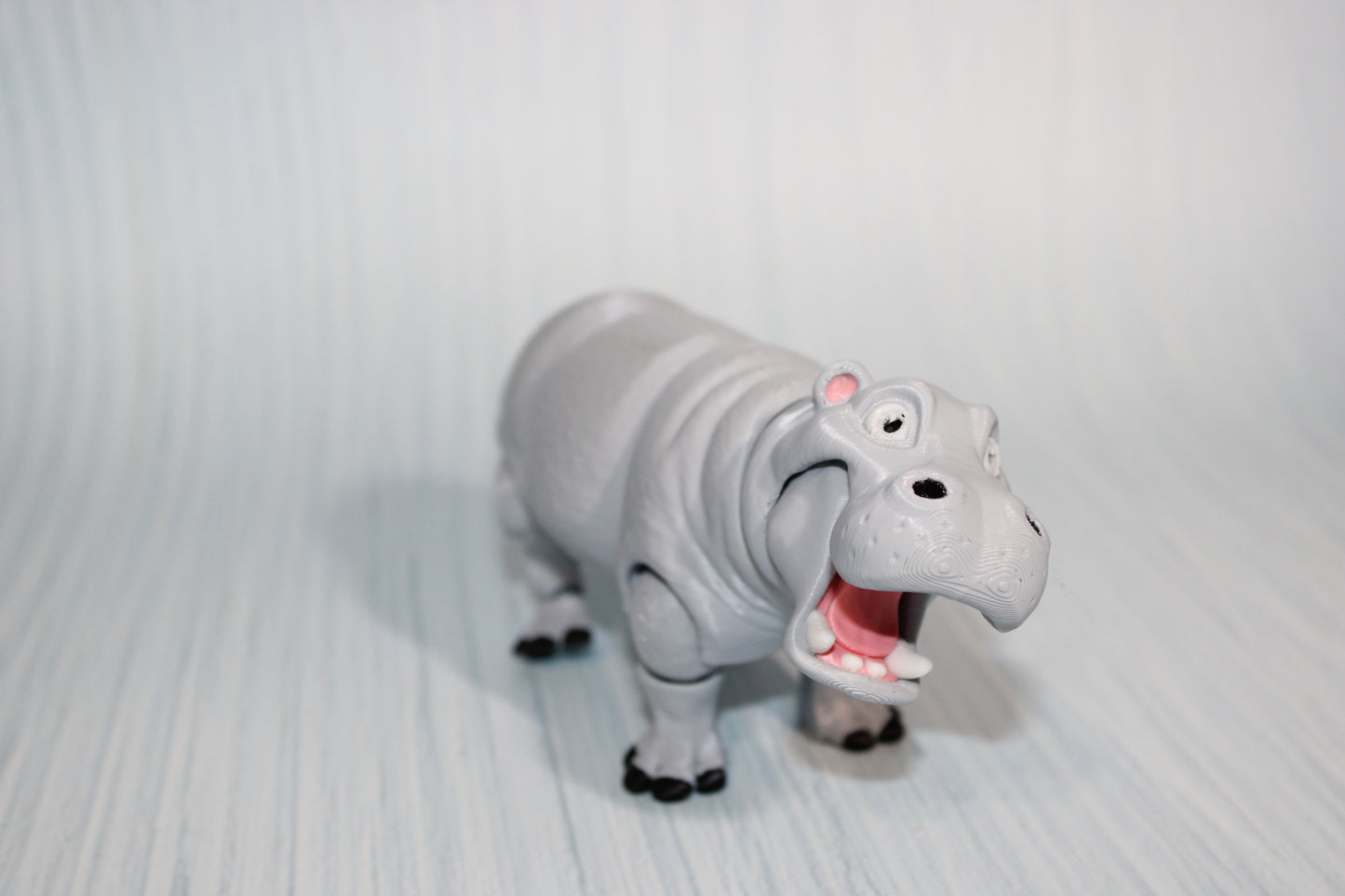 3D Printed Articulated Rhino: Flexi Fidget Toy-6 inches Long - Wonderland 3D Printing 