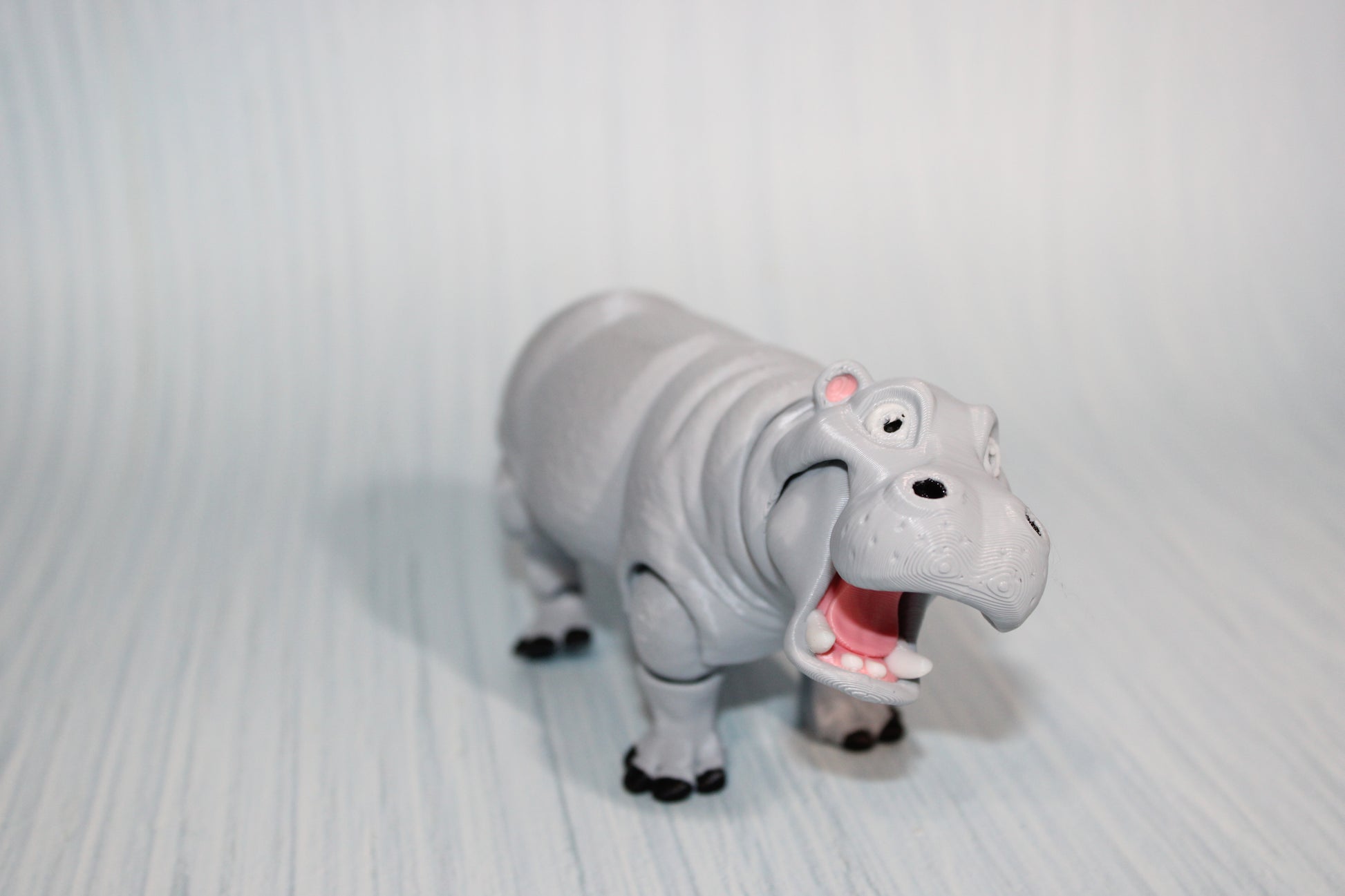 3D Printed Articulated Rhino: Flexi Fidget Toy-6 inches Long - Wonderland 3D Printing 