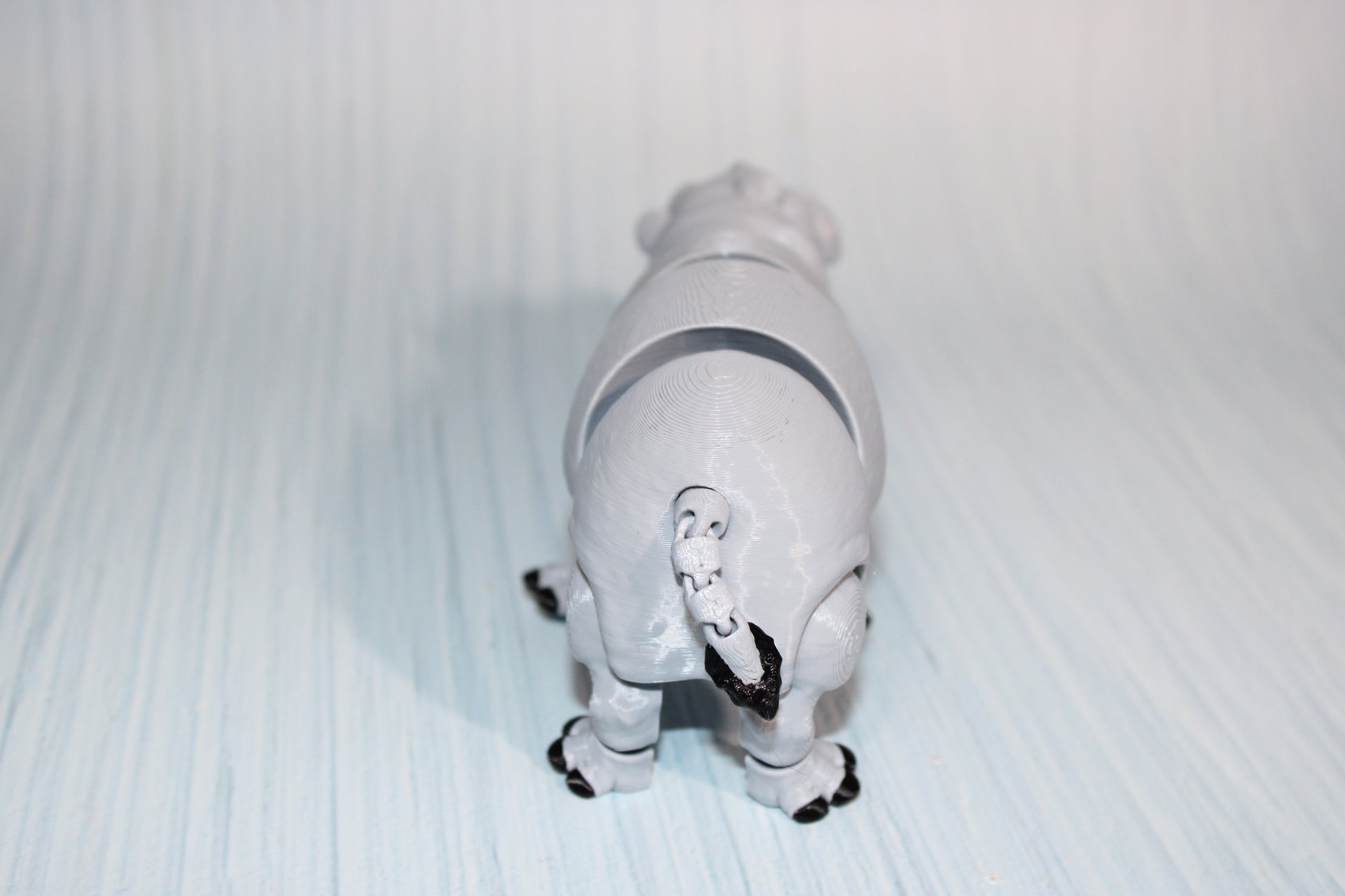 3D Printed Articulated Rhino: Flexi Fidget Toy-6 inches Long - Wonderland 3D Printing 