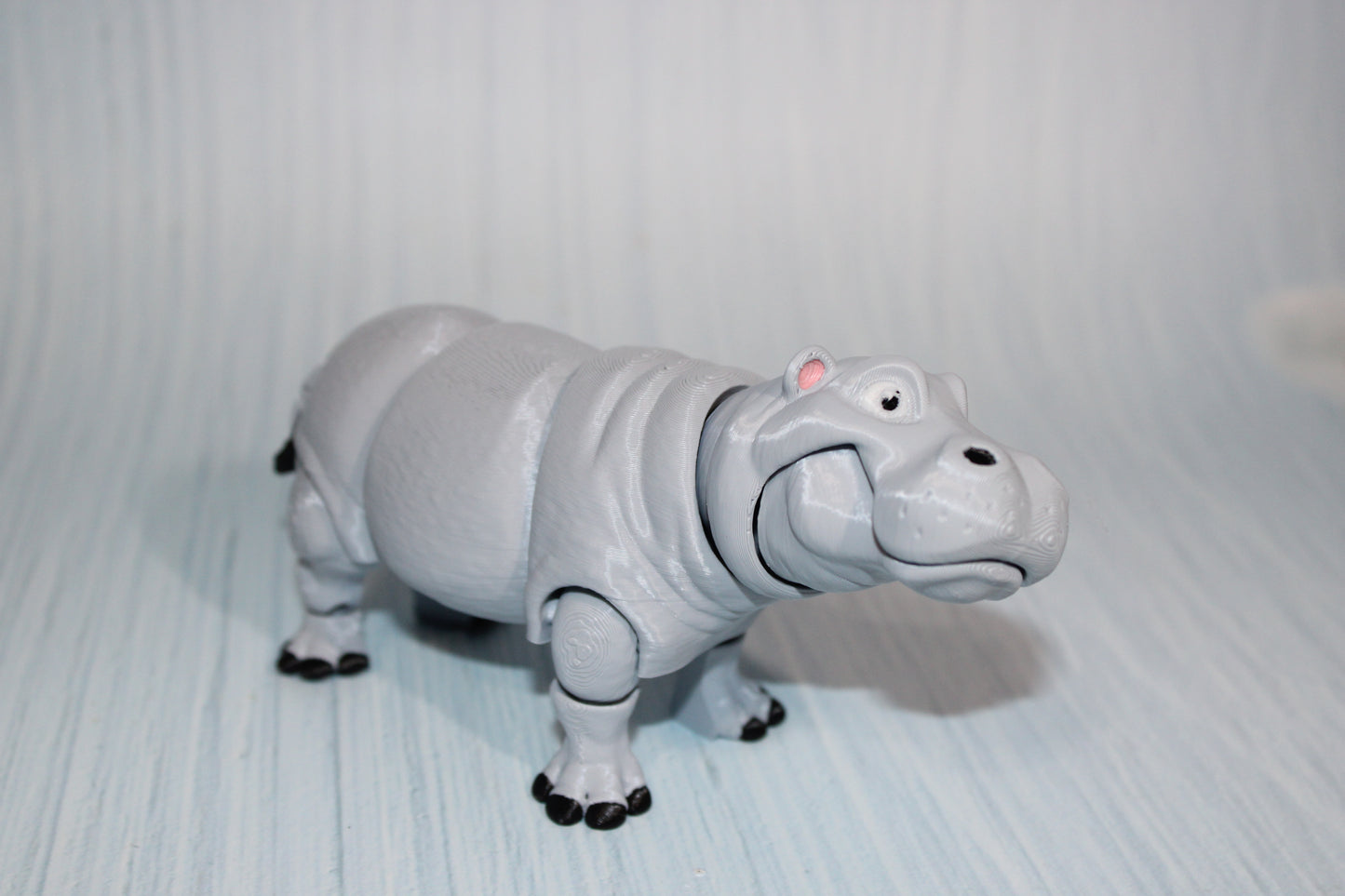 3D Printed Articulated Rhino: Flexi Fidget Toy-6 inches Long - Wonderland 3D Printing 