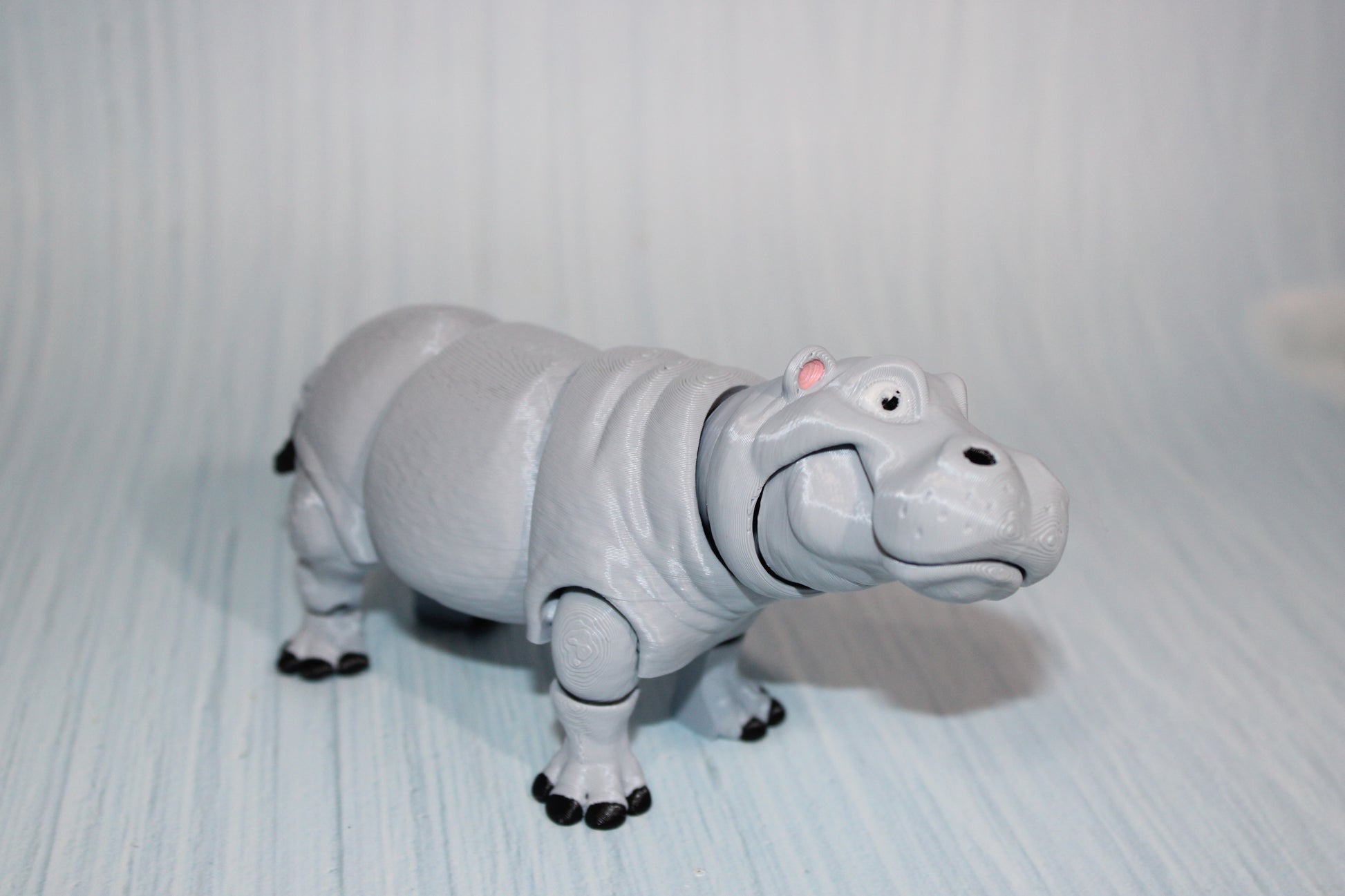 3D Printed Articulated Rhino: Flexi Fidget Toy-6 inches Long - Wonderland 3D Printing 