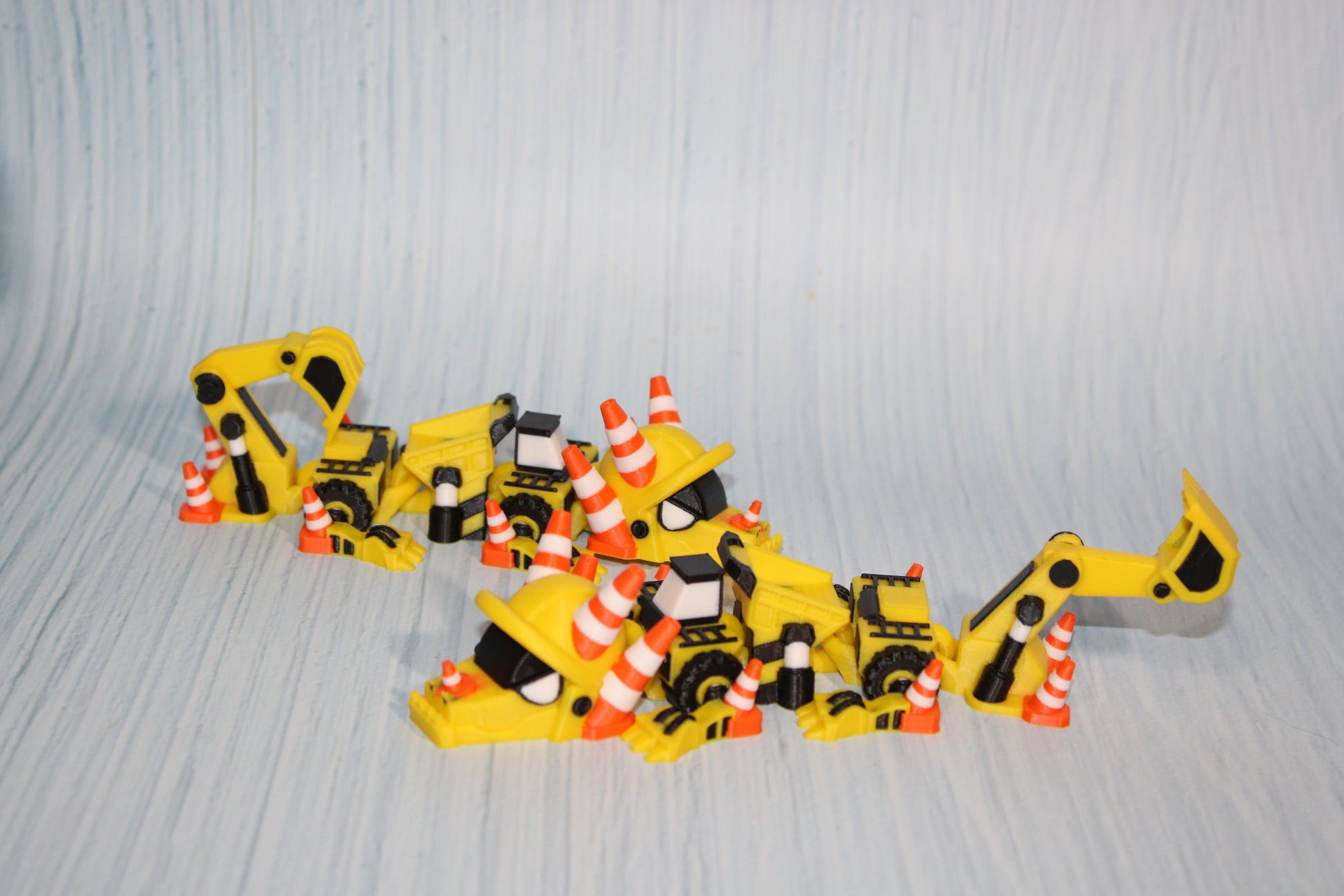 Construction Dragon 3D Printed Articulated Figurine - Wonderland 3D Printing 