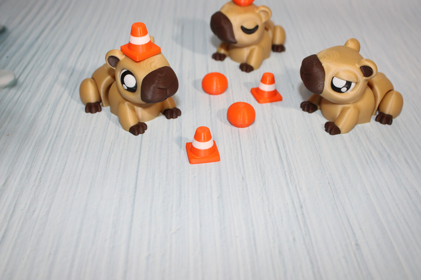 3D Printed Articulated Cappy: Eco-Friendly PLA-Includes all 3 with Props - Wonderland 3D Printing 