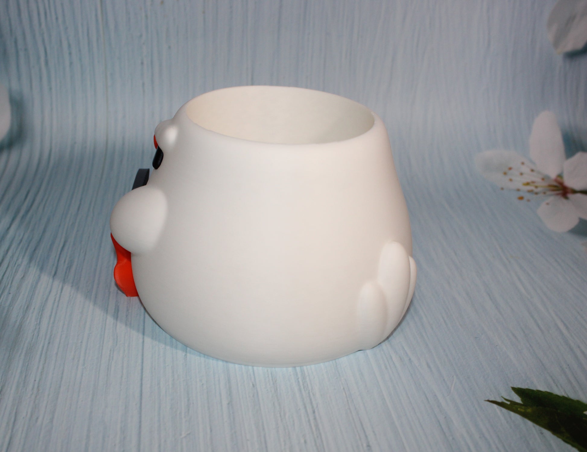 Stabby Duck Container4.75" tall x 6" Round- Handle Options - Wonderland 3D Printing 