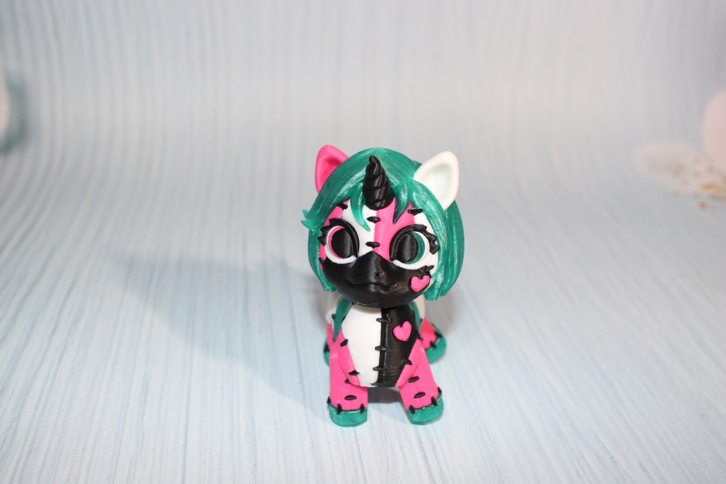 Articulated Unicorn or Stitches Unicorn Fidget Toy: 3D Printed Fantasy Decor-4" Tall - Wonderland 3D Printing 