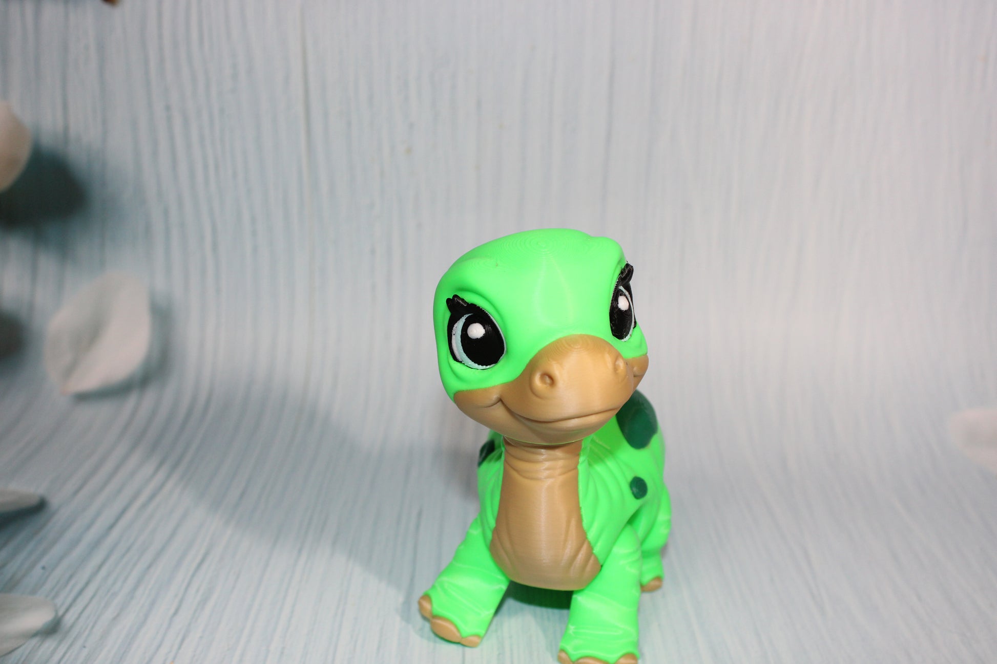 Baby Brachiosaurus 3D Printed Articulated Figure- 7" long and 6"tall - Wonderland 3D Printing 