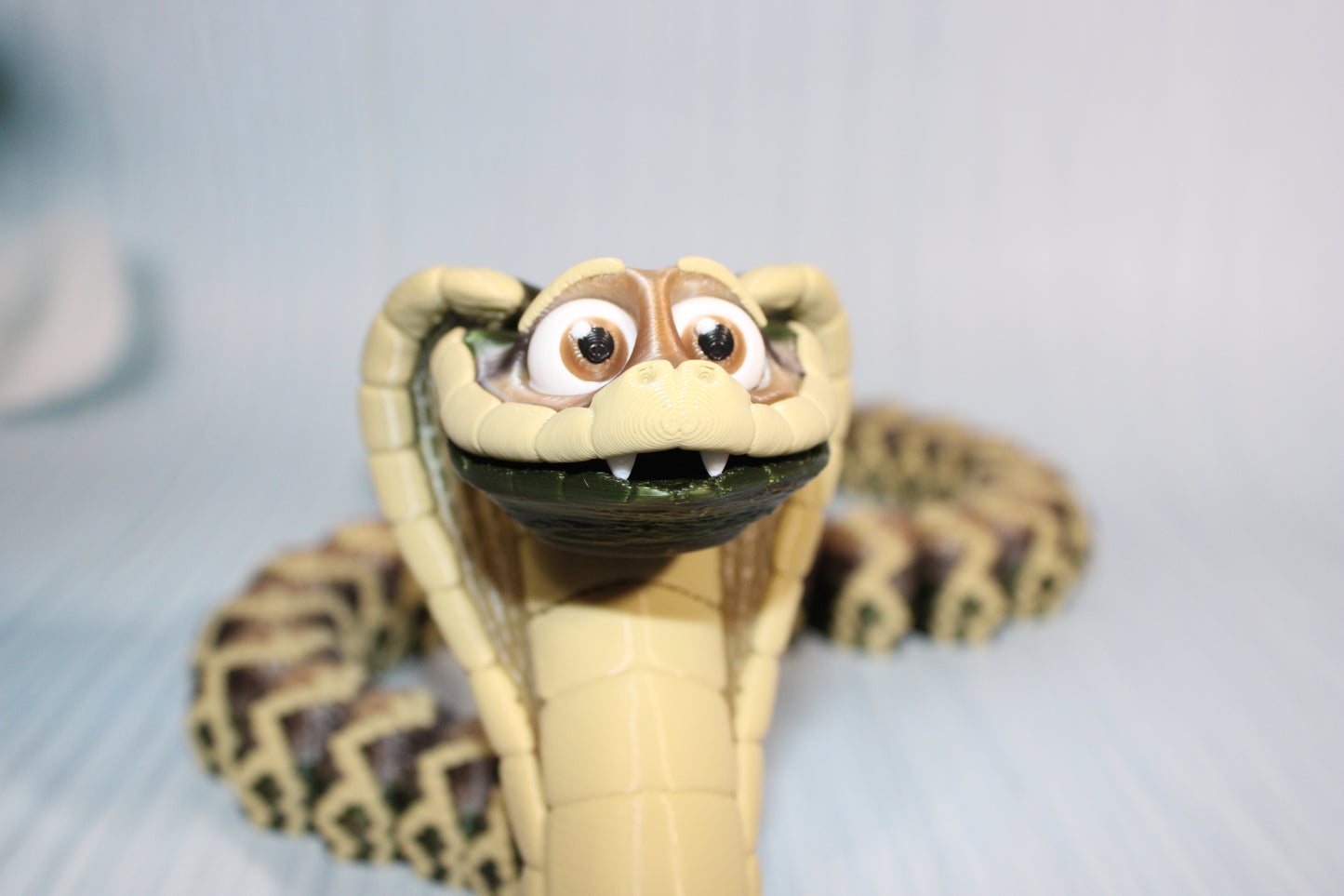 3D Printed Articulated 25" Long King Cobra Snake - Wonderland 3D Printing 