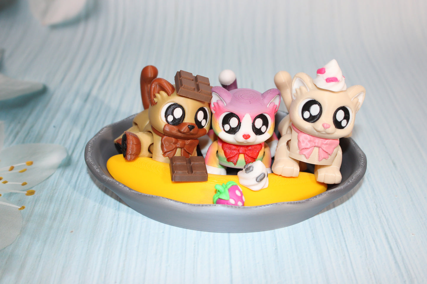 Banana Splittens-3D Printed Flexi Fidget Toy - Wonderland 3D Printing 