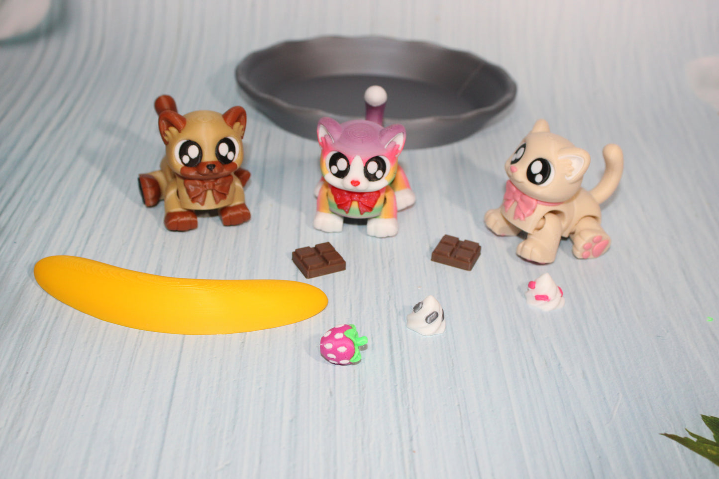 Banana Splittens-3D Printed Flexi Fidget Toy - Wonderland 3D Printing 