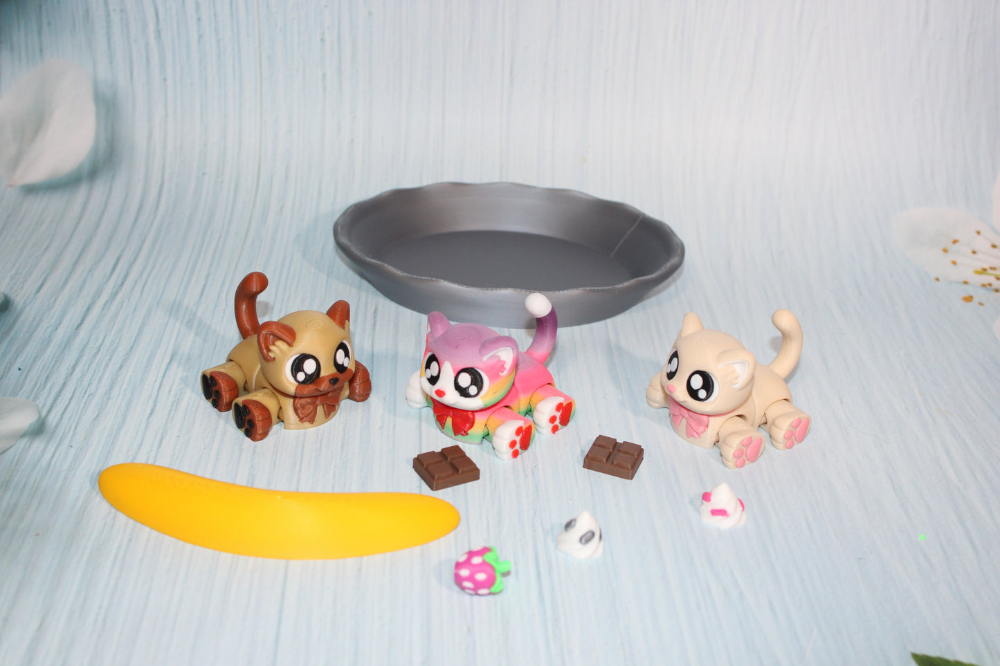 Banana Splittens-3D Printed Flexi Fidget Toy - Wonderland 3D Printing 