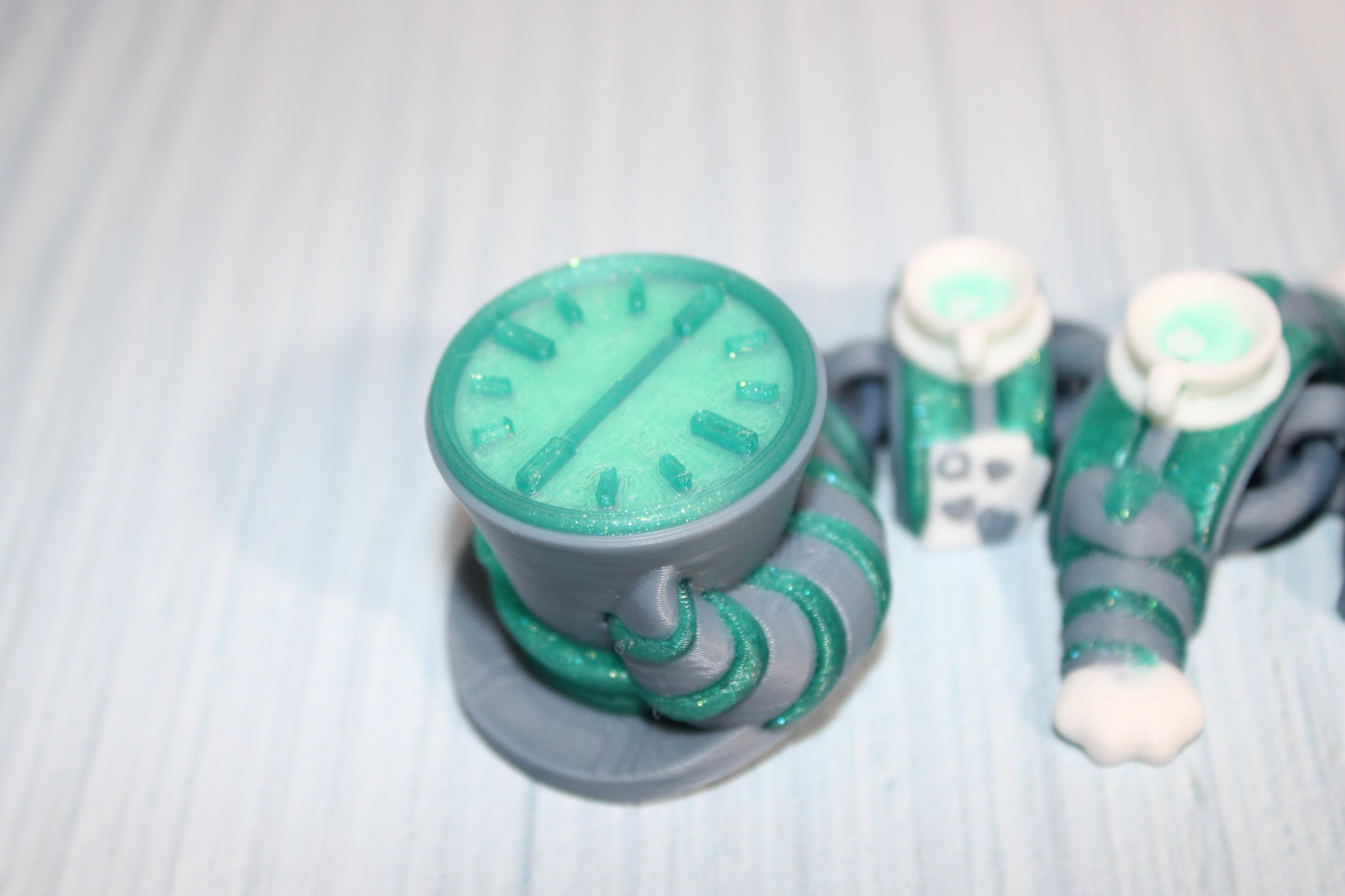 3D Printed Articulated Mad Cat Figurine - Wonderland 3D Printing 