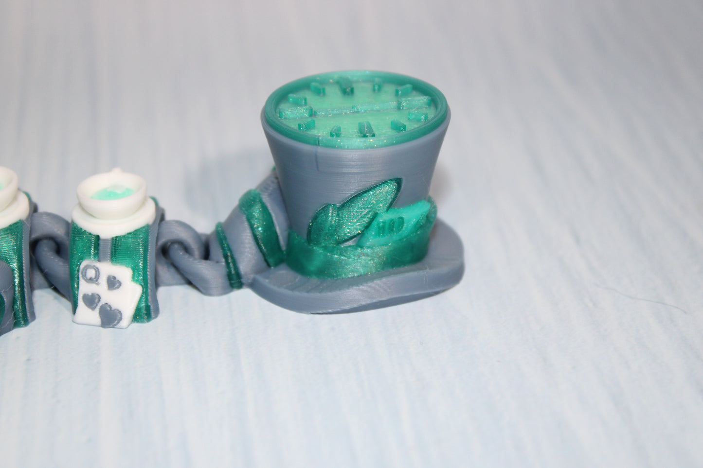 3D Printed Articulated Mad Cat Figurine - Wonderland 3D Printing 