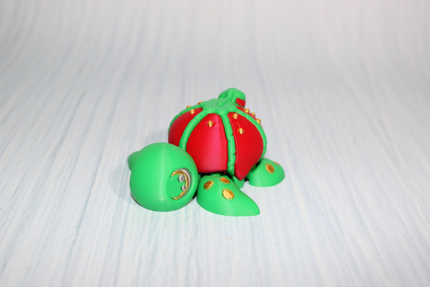3D Printed Articulated Sewing Turtle and Dragon Fidget Toy- Both Included - Wonderland 3D Printing 