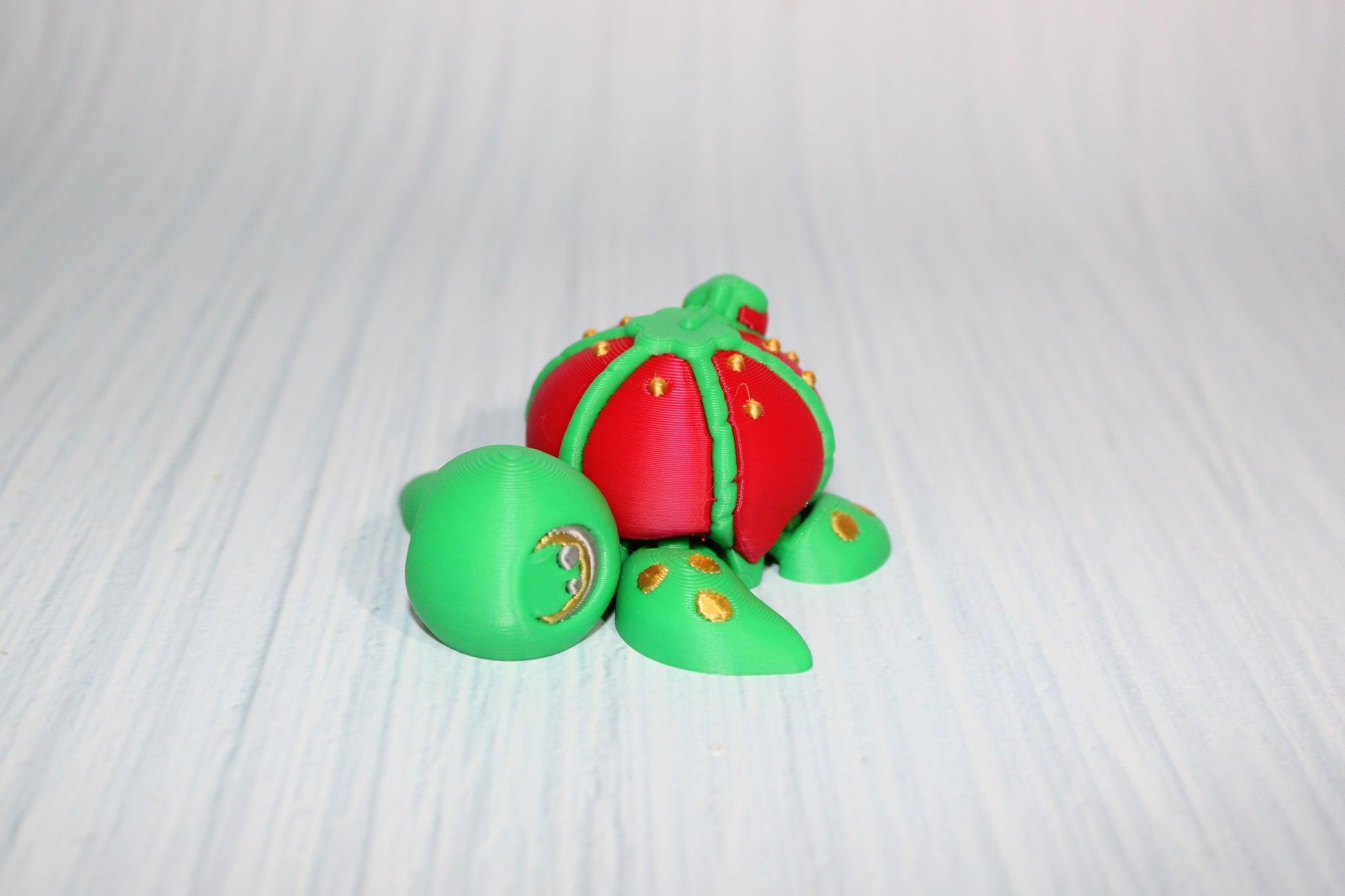 3D Printed Articulated Sewing Turtle and Dragon Fidget Toy- Both Included - Wonderland 3D Printing 