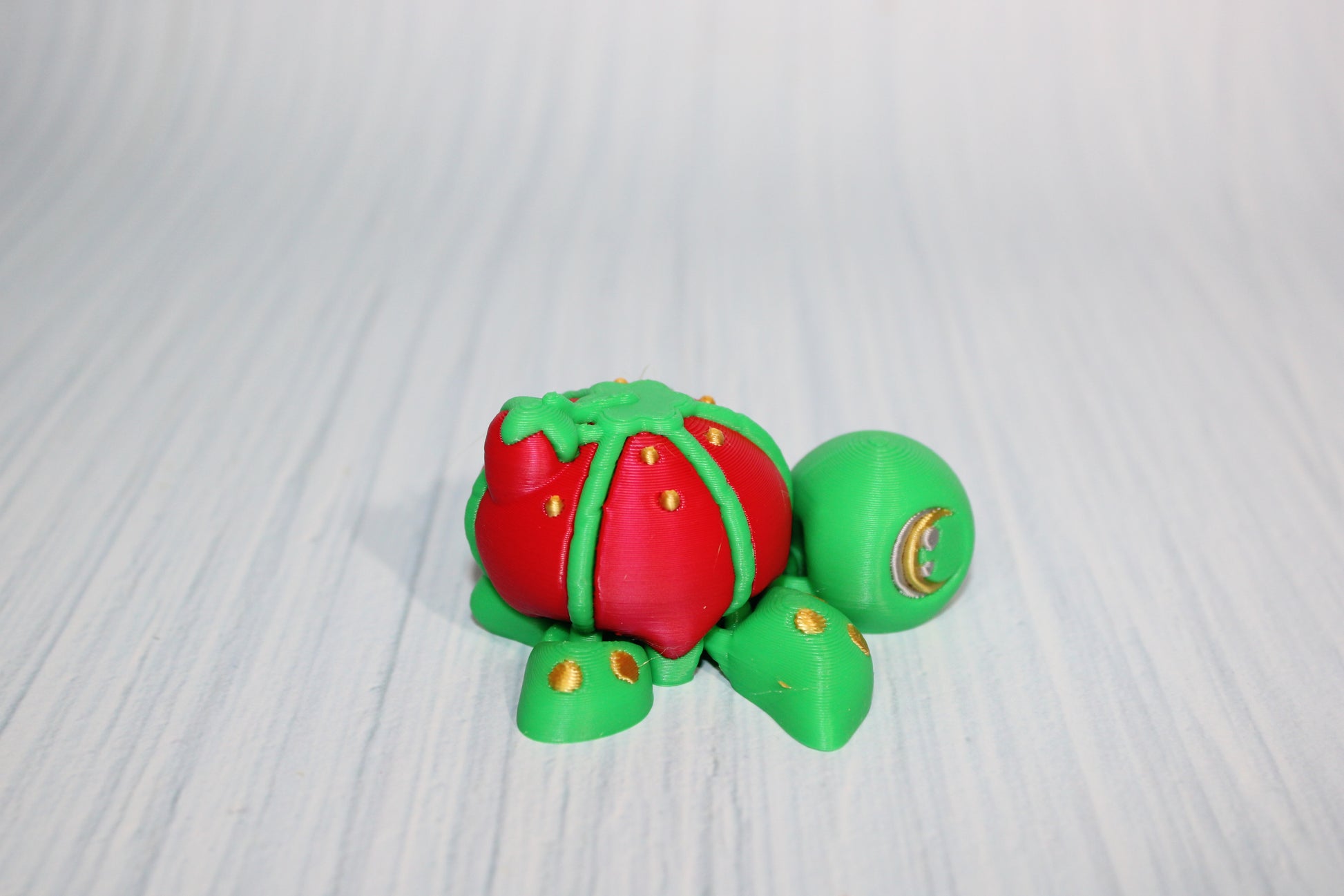 3D Printed Articulated Sewing Turtle and Dragon Fidget Toy- Both Included - Wonderland 3D Printing 