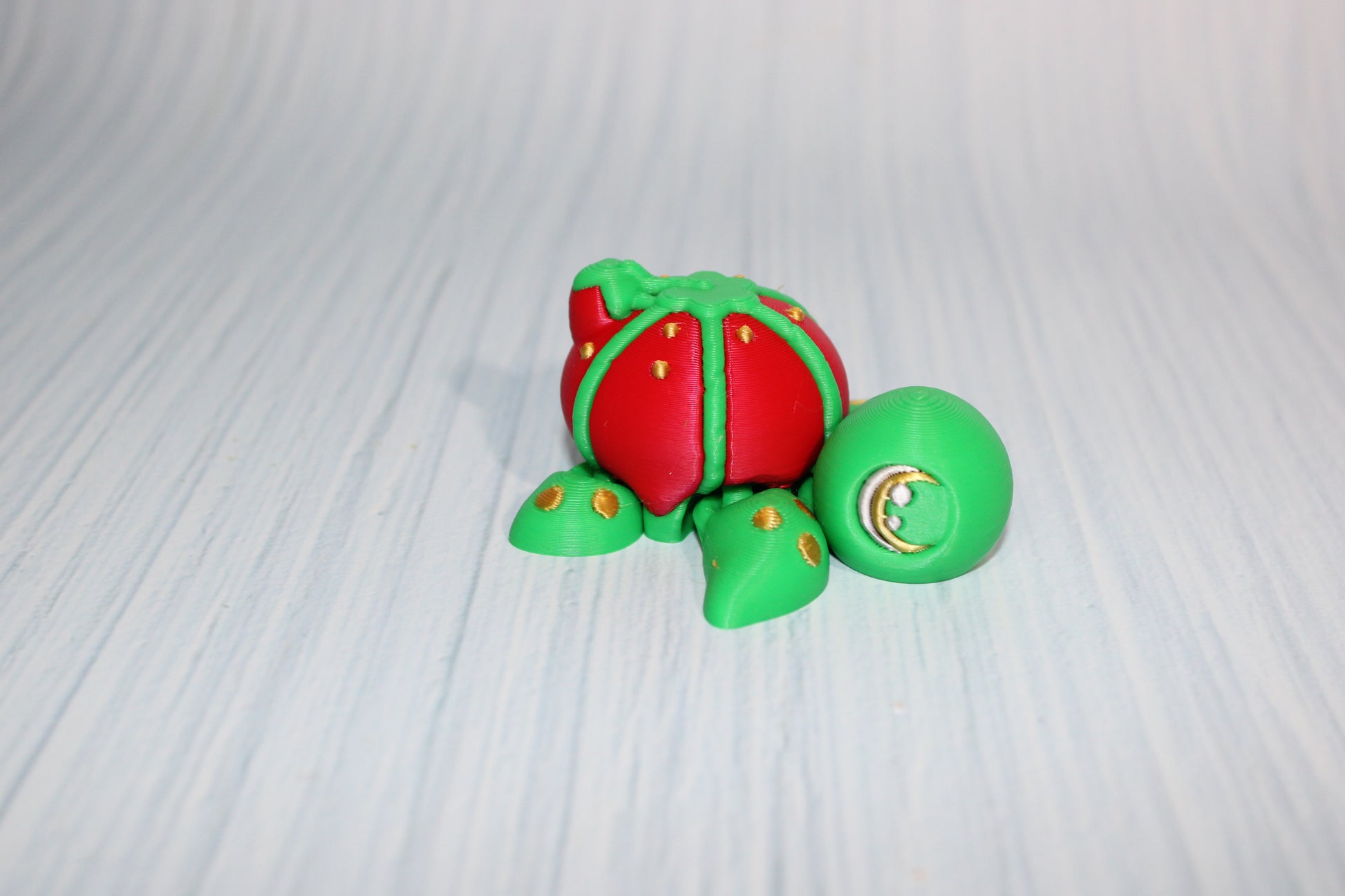 3D Printed Articulated Sewing Turtle and Dragon Fidget Toy- Both Included - Wonderland 3D Printing 