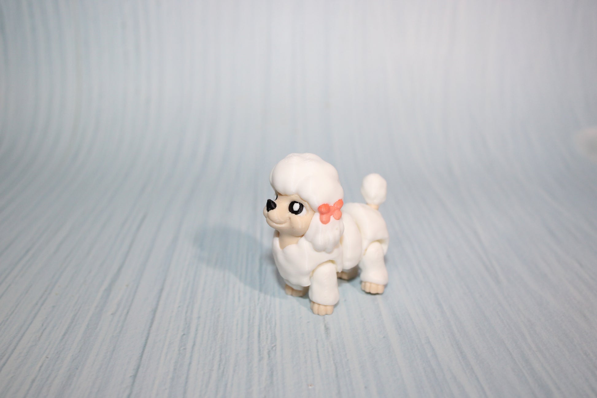 3D Printed Articulated Poodle 2" - Wonderland 3D Printing 