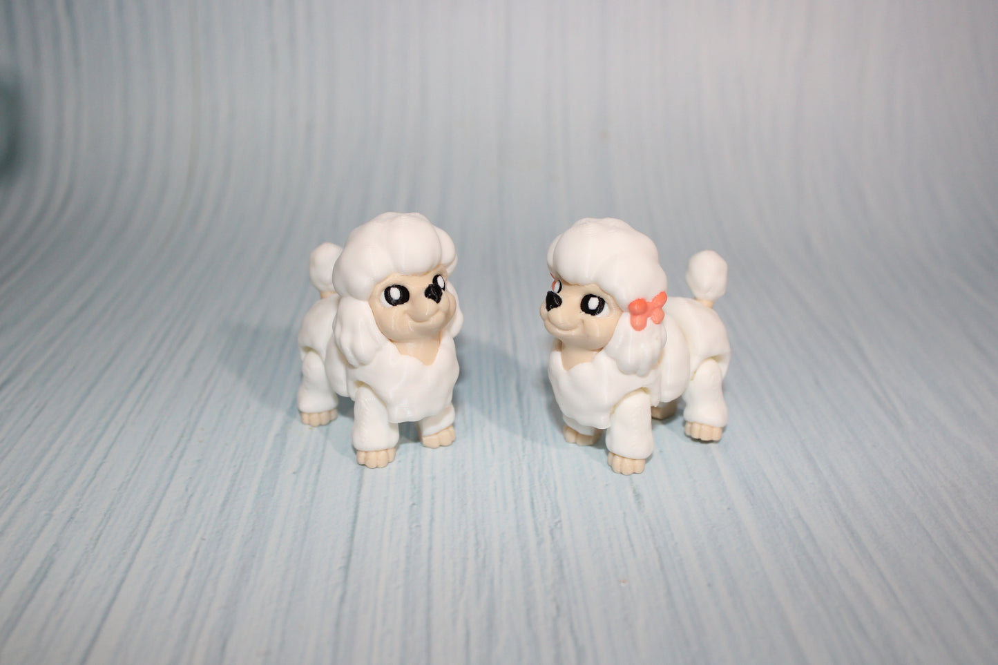 3D Printed Articulated Poodle 2" - Wonderland 3D Printing 