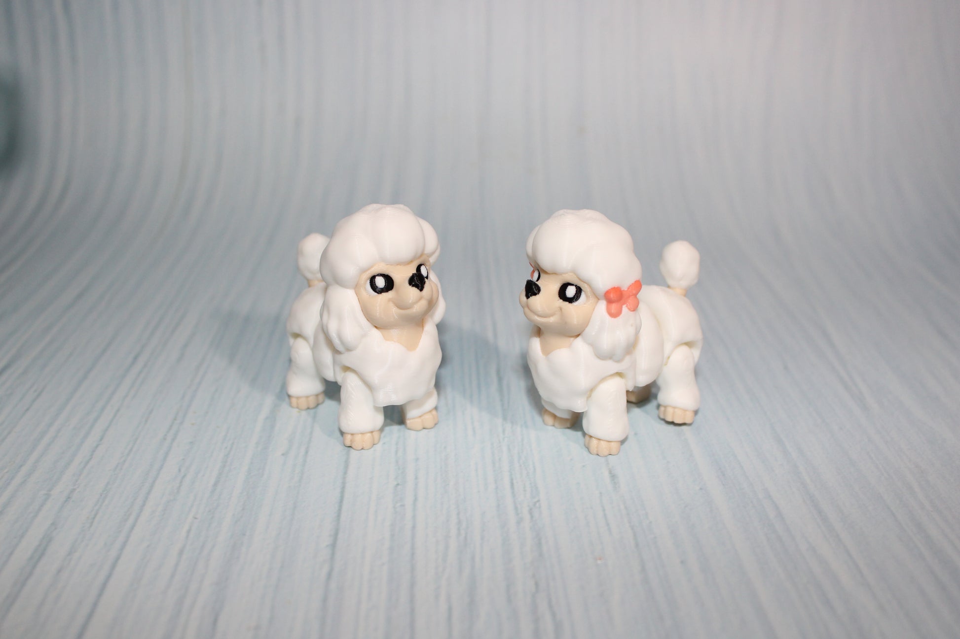 3D Printed Articulated Poodle 2" - Wonderland 3D Printing 