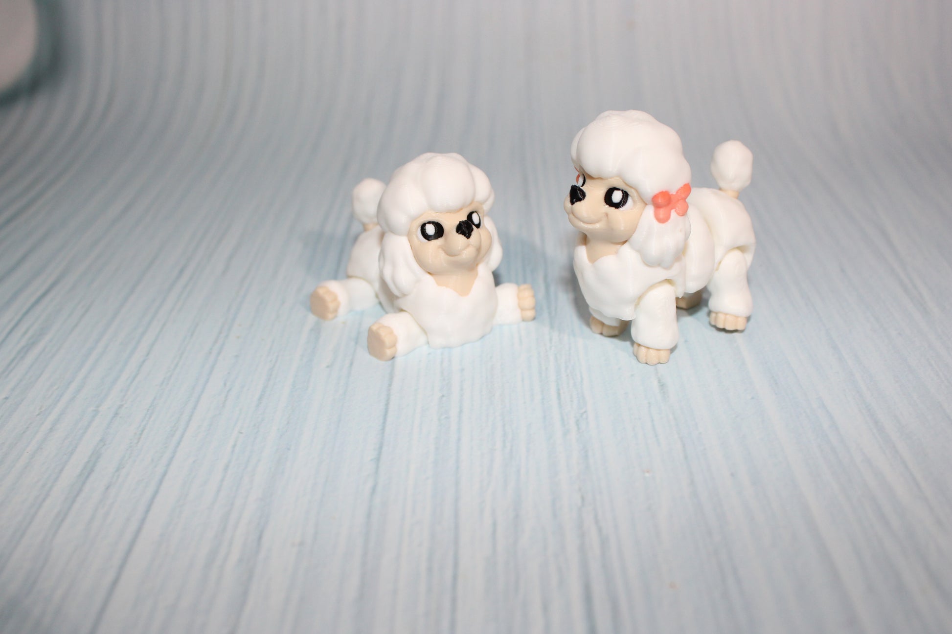 3D Printed Articulated Poodle 2" - Wonderland 3D Printing 
