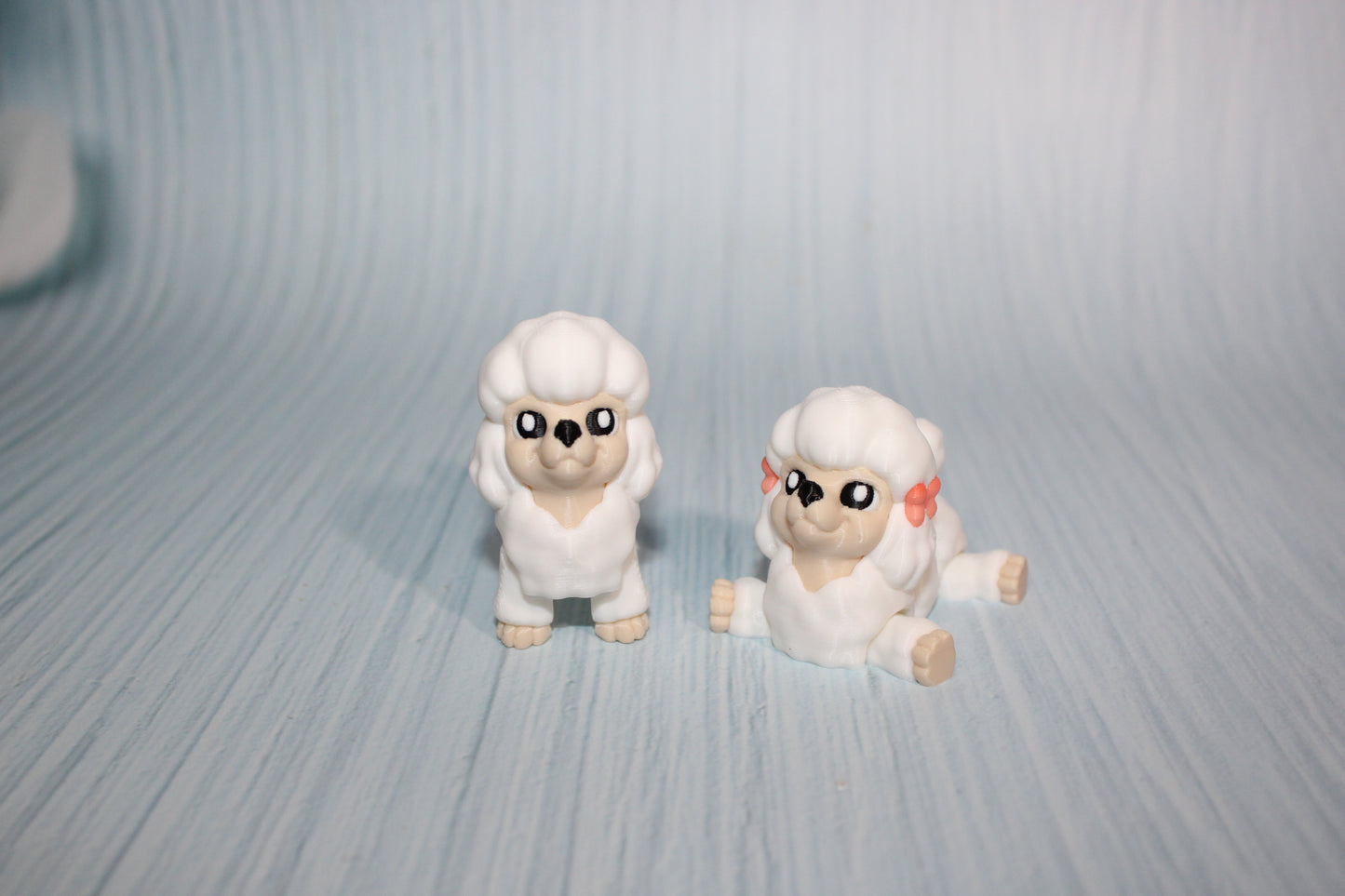 3D Printed Articulated Poodle 2" - Wonderland 3D Printing 
