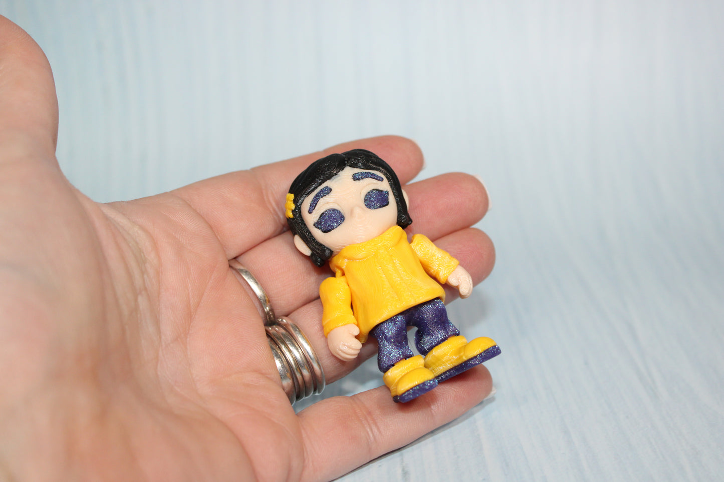 3D Printed Articulated Girl Figurine-2.5" tall - Wonderland 3D Printing 