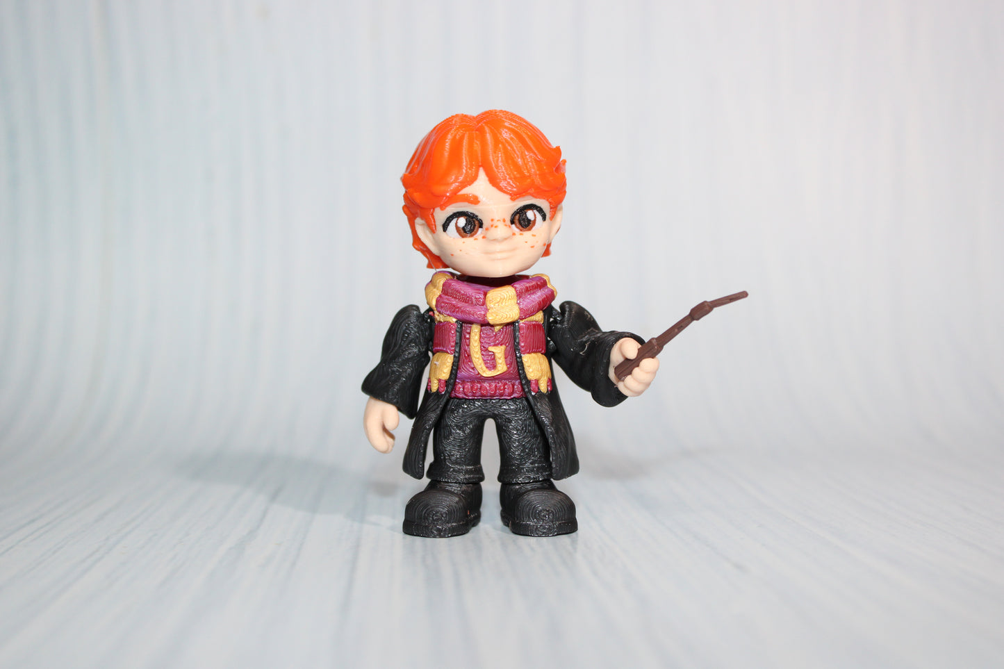 3D Printed Articulated Boy with Owl Figurines, Boy with Rat, or Girl with Cat - Wonderland 3D Printing 
