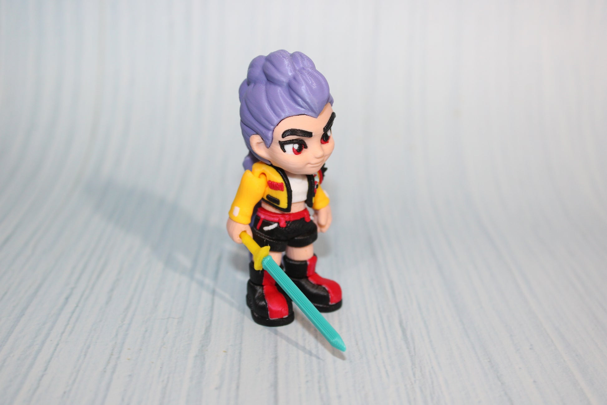 3D Printed Adventure Girl-3" tall - Wonderland 3D Printing 