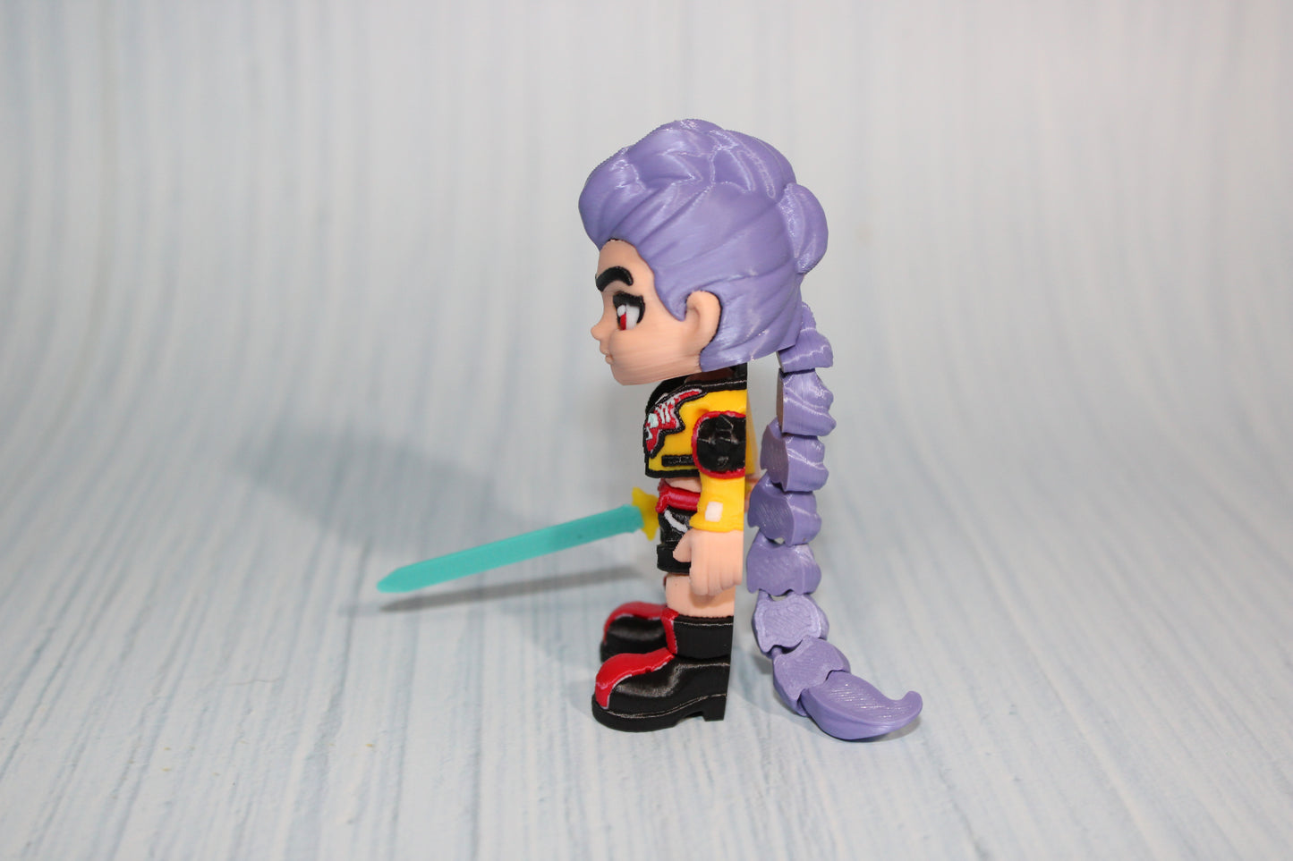 3D Printed Adventure Girl-3" tall - Wonderland 3D Printing 