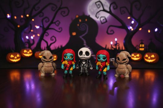 3D Printed Articulated Spooky Dream Figurines - Wonderland 3D Printing 