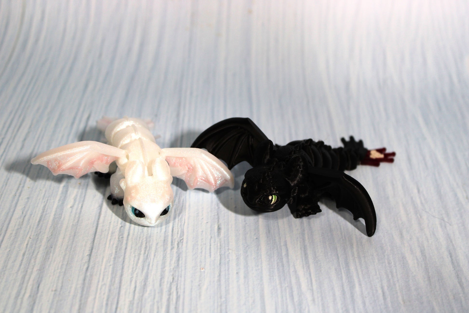 3D Printed Articulated Tiny Dragons 4" long - Wonderland 3D Printing 