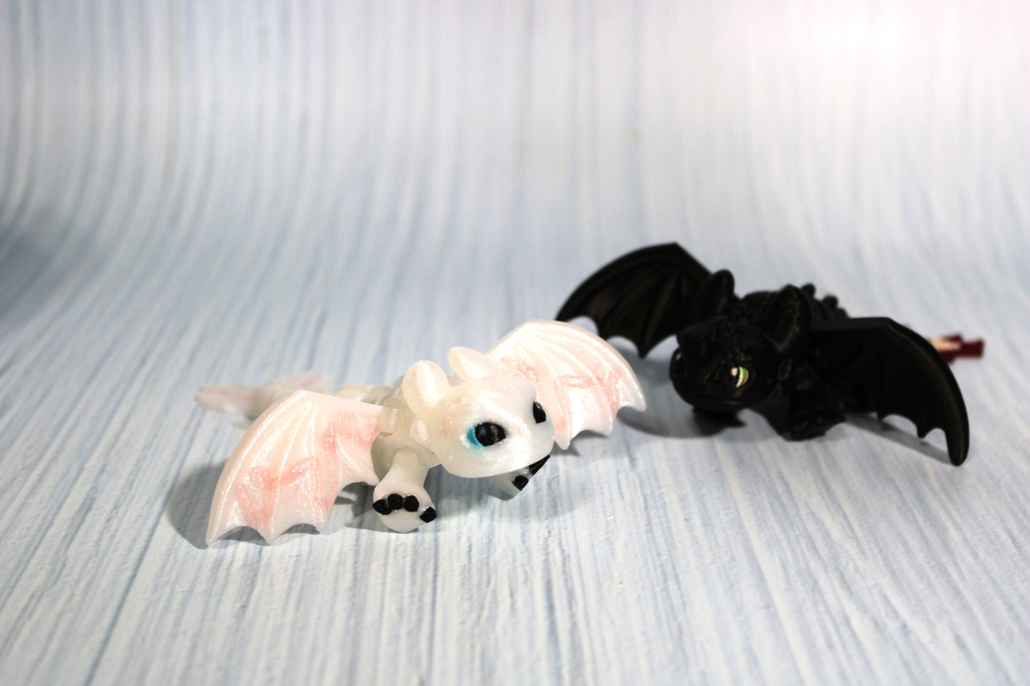 3D Printed Articulated Tiny Dragons 4" long - Wonderland 3D Printing 