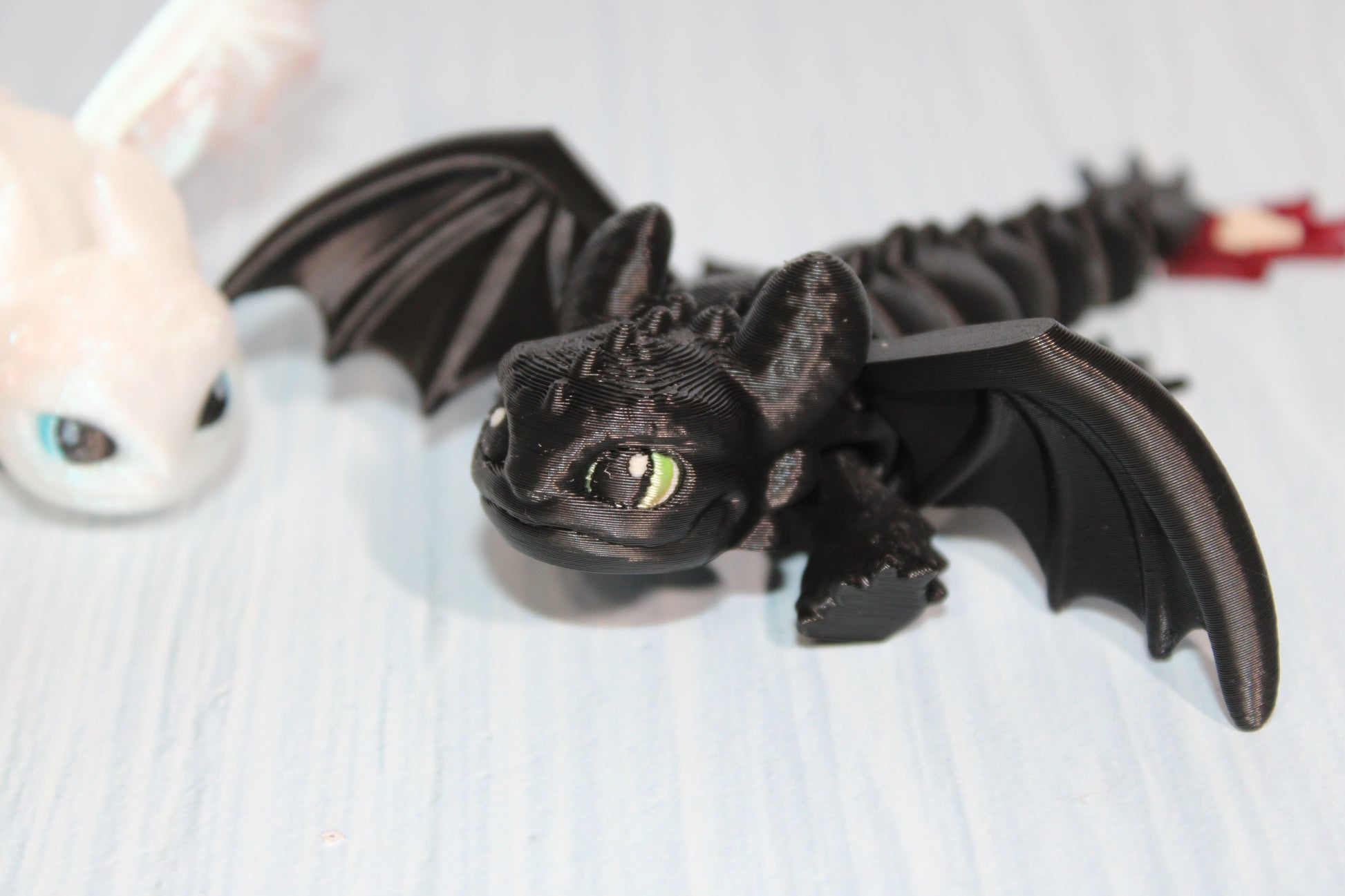 3D Printed Articulated Tiny Dragons 4" long - Wonderland 3D Printing 
